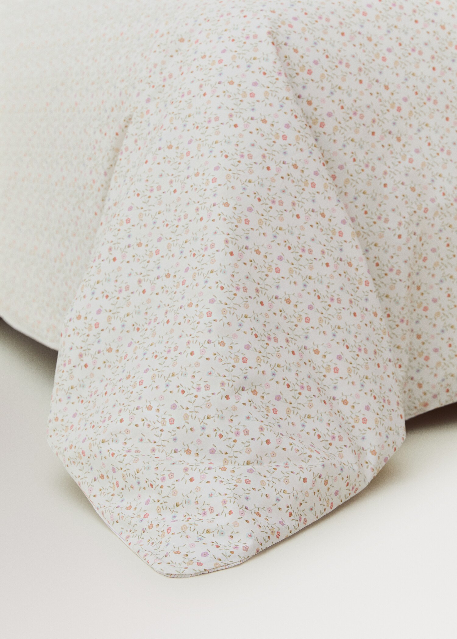 Children's reversible duvet cover stripes flowers Bed 135/140 cm - Details of the article 7