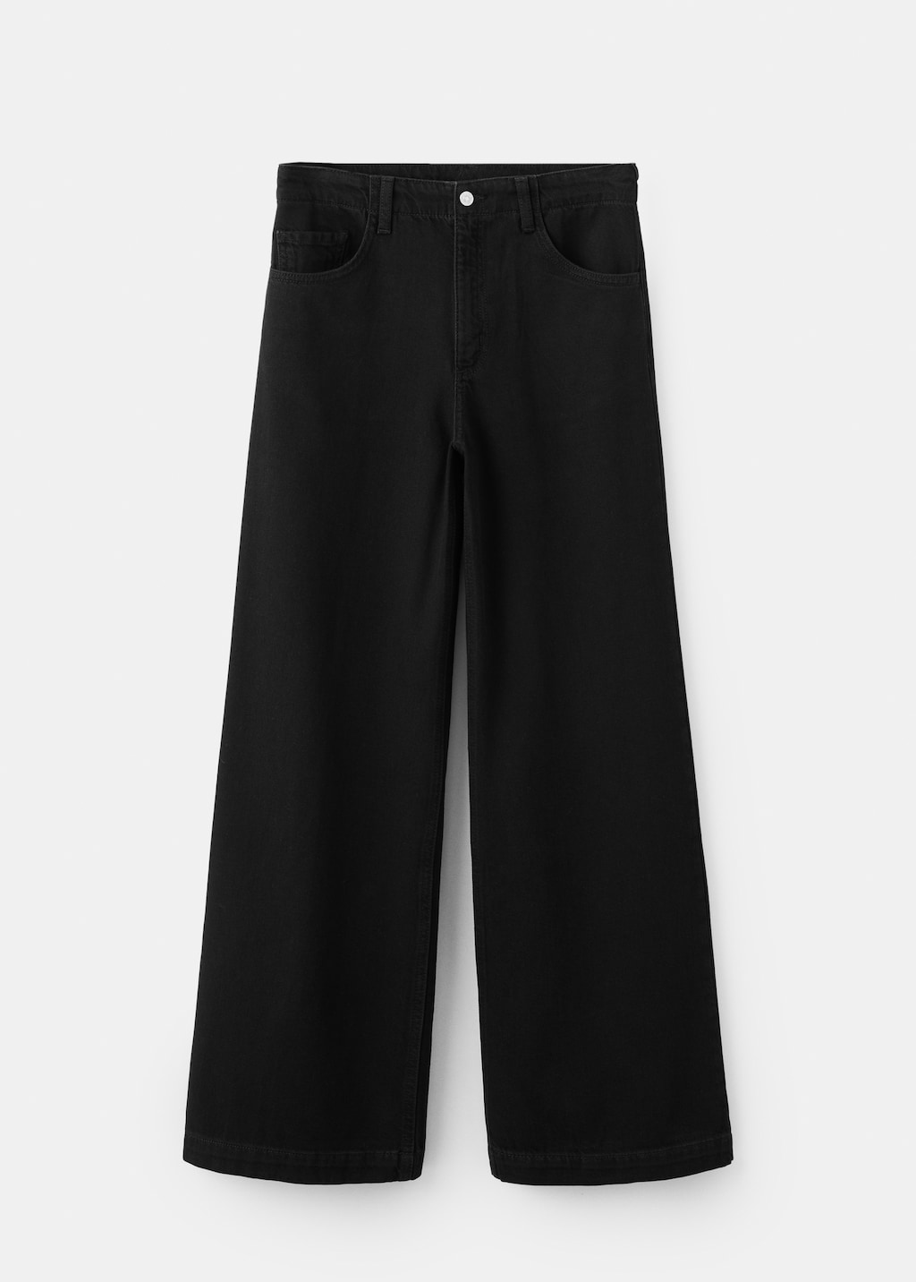 Wide leg mid-rise jeans - image 4
