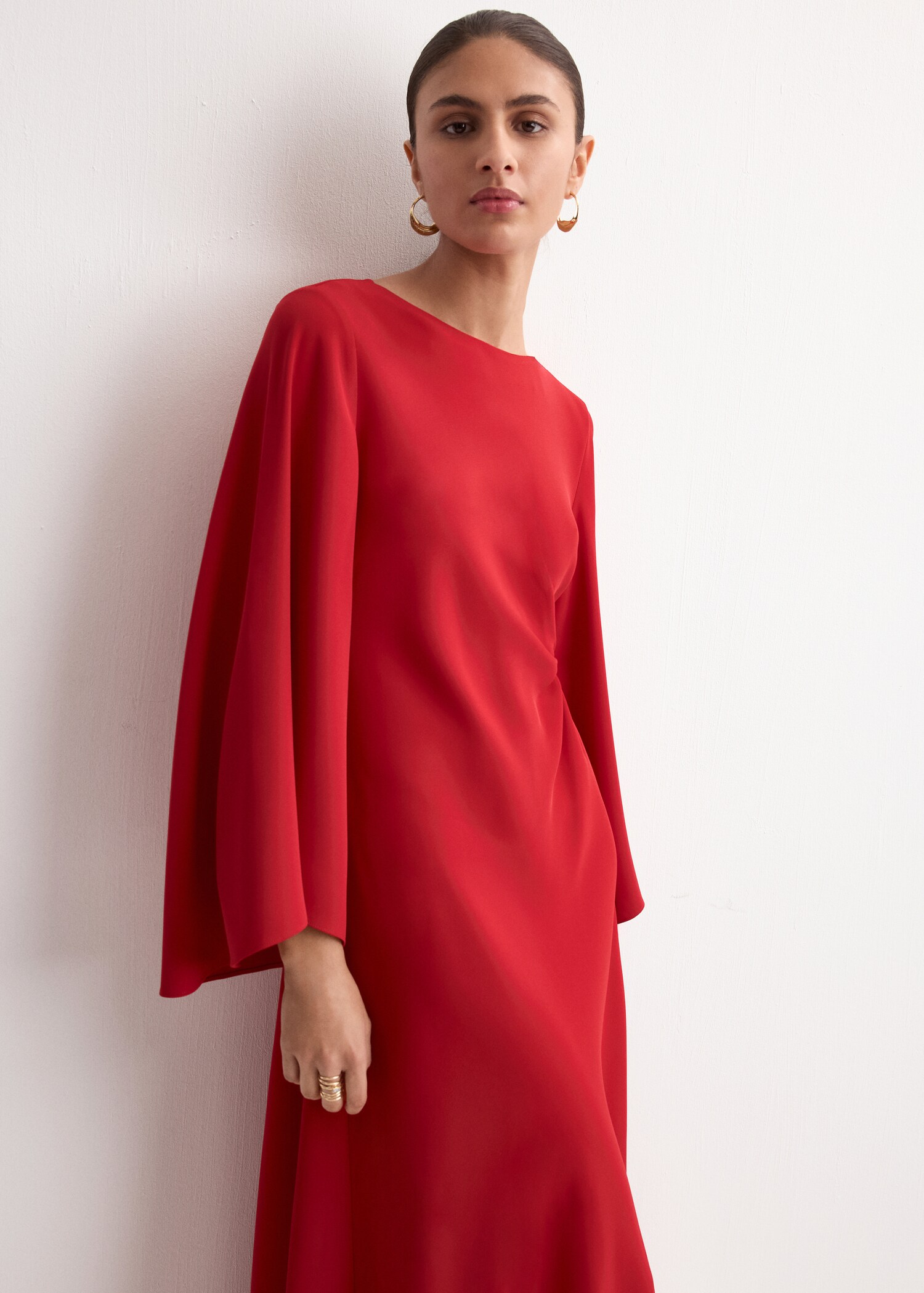 Flared midi-dress - Medium plane