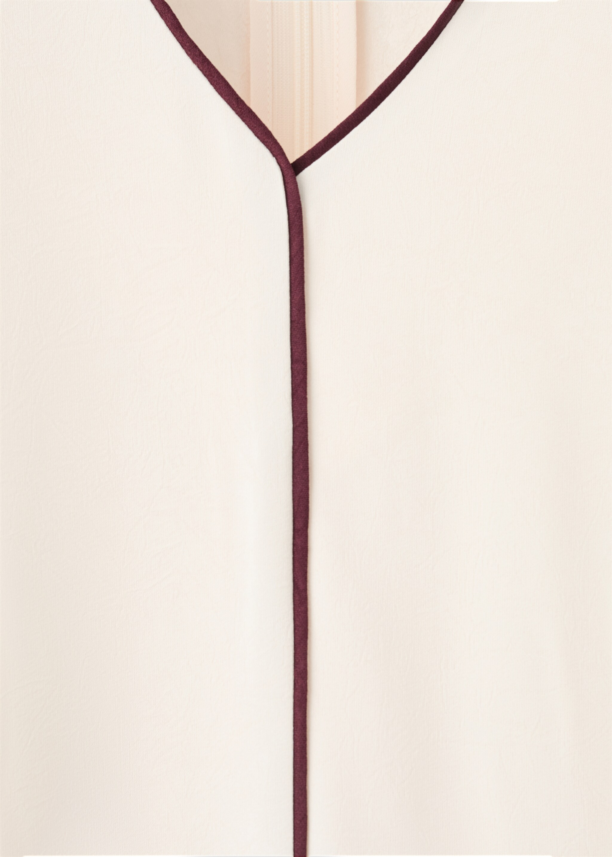 Belt detail dress - Details of the article 8, Ecru. Ref: 27014081-00.