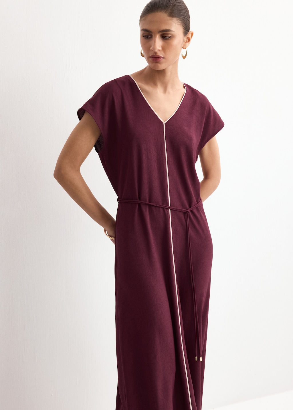 Mango Belt detail dress