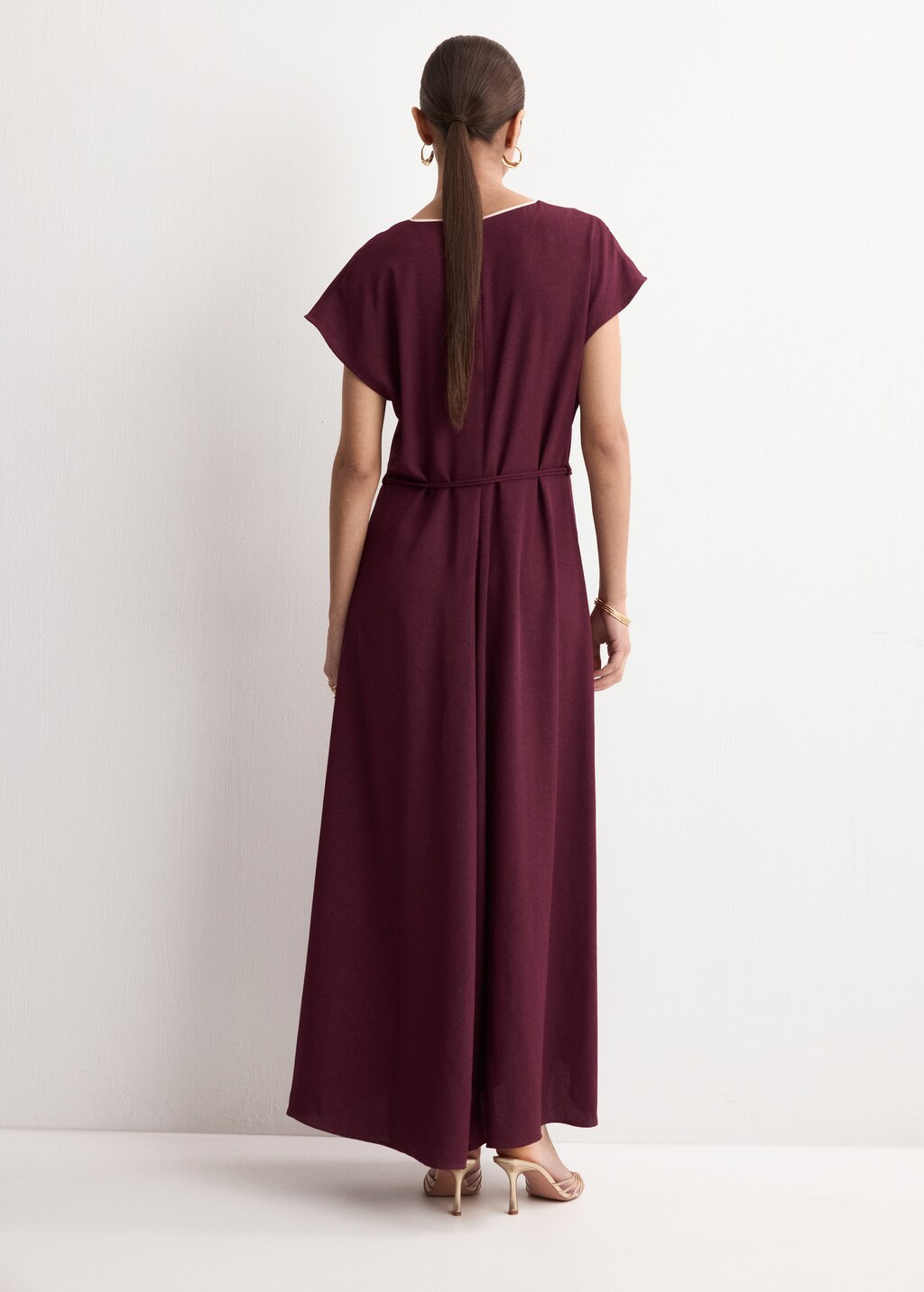 Mango Belt detail dress