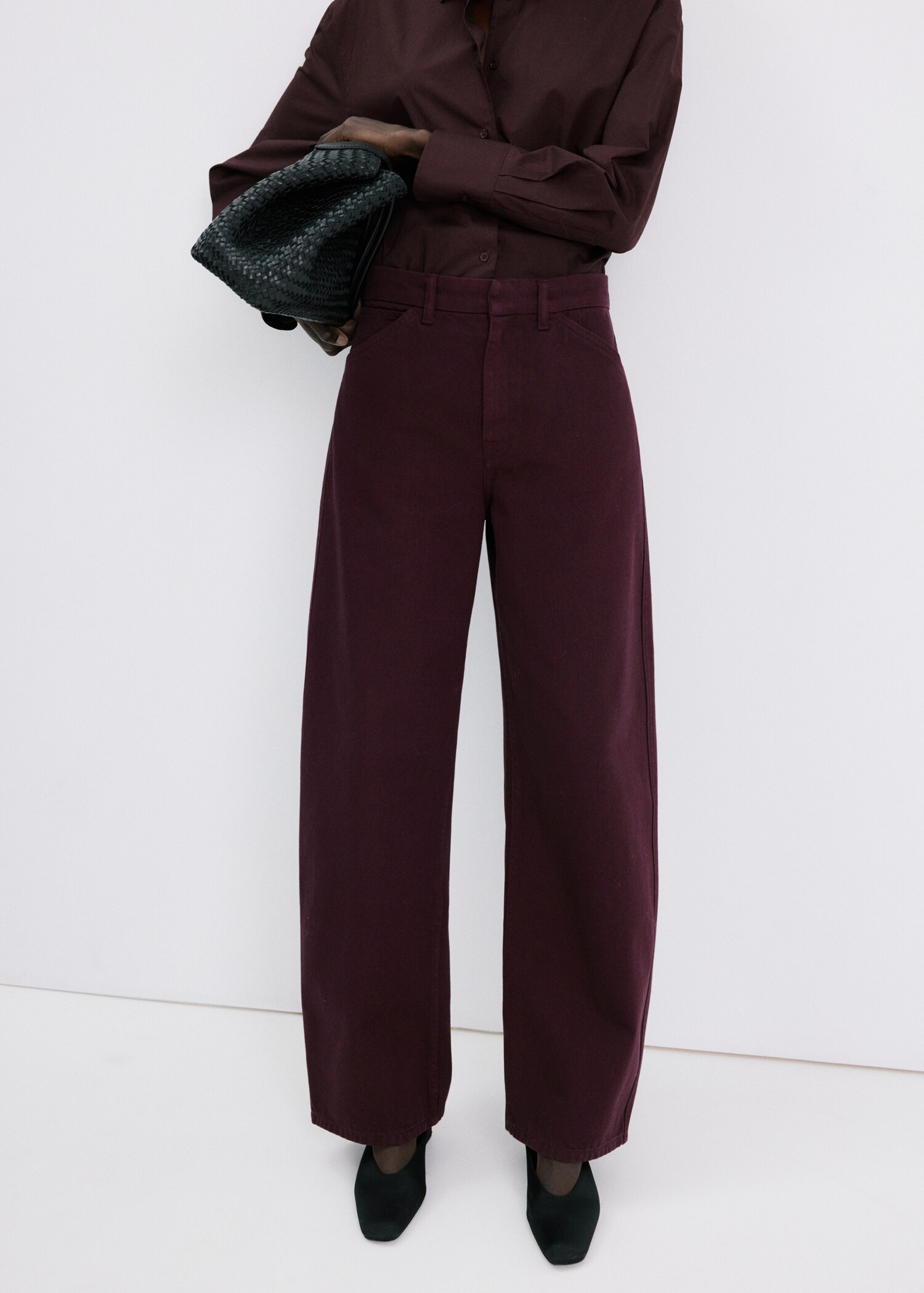 Jeans balloon tiro medio - Plano medio