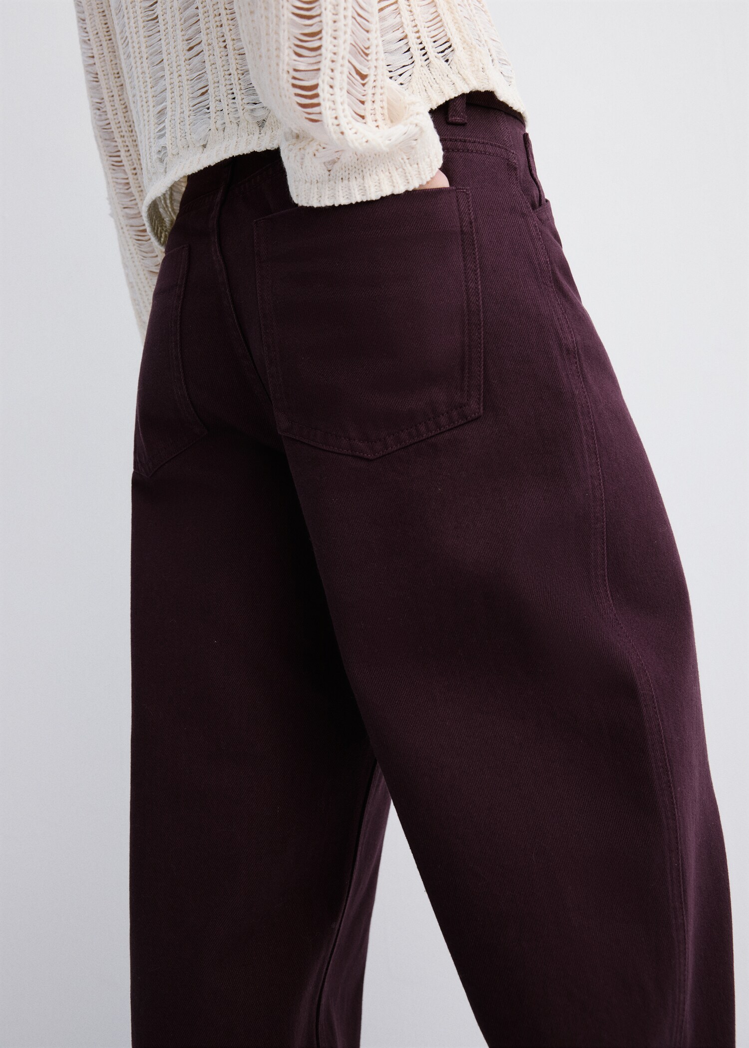 Mid-rise balloon jeans - Details of the article 6