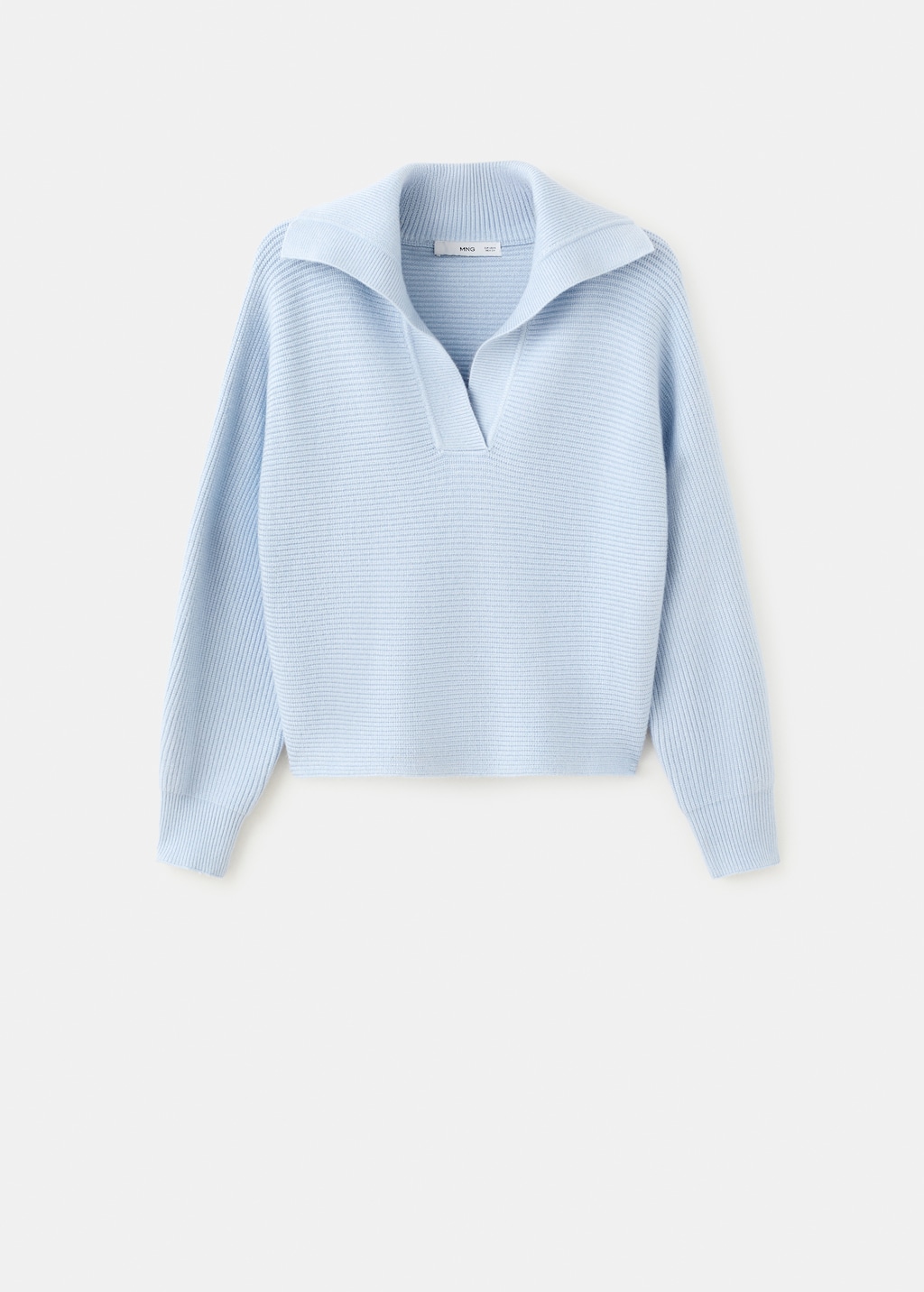V-neck knit sweater - image 2