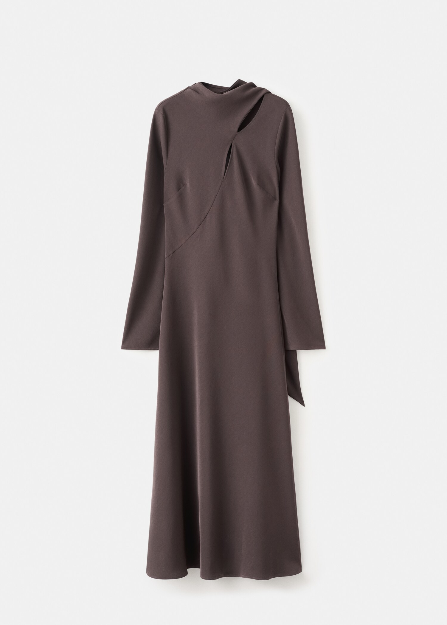 Vestido evasê com echarpe - Artigo sem modelo