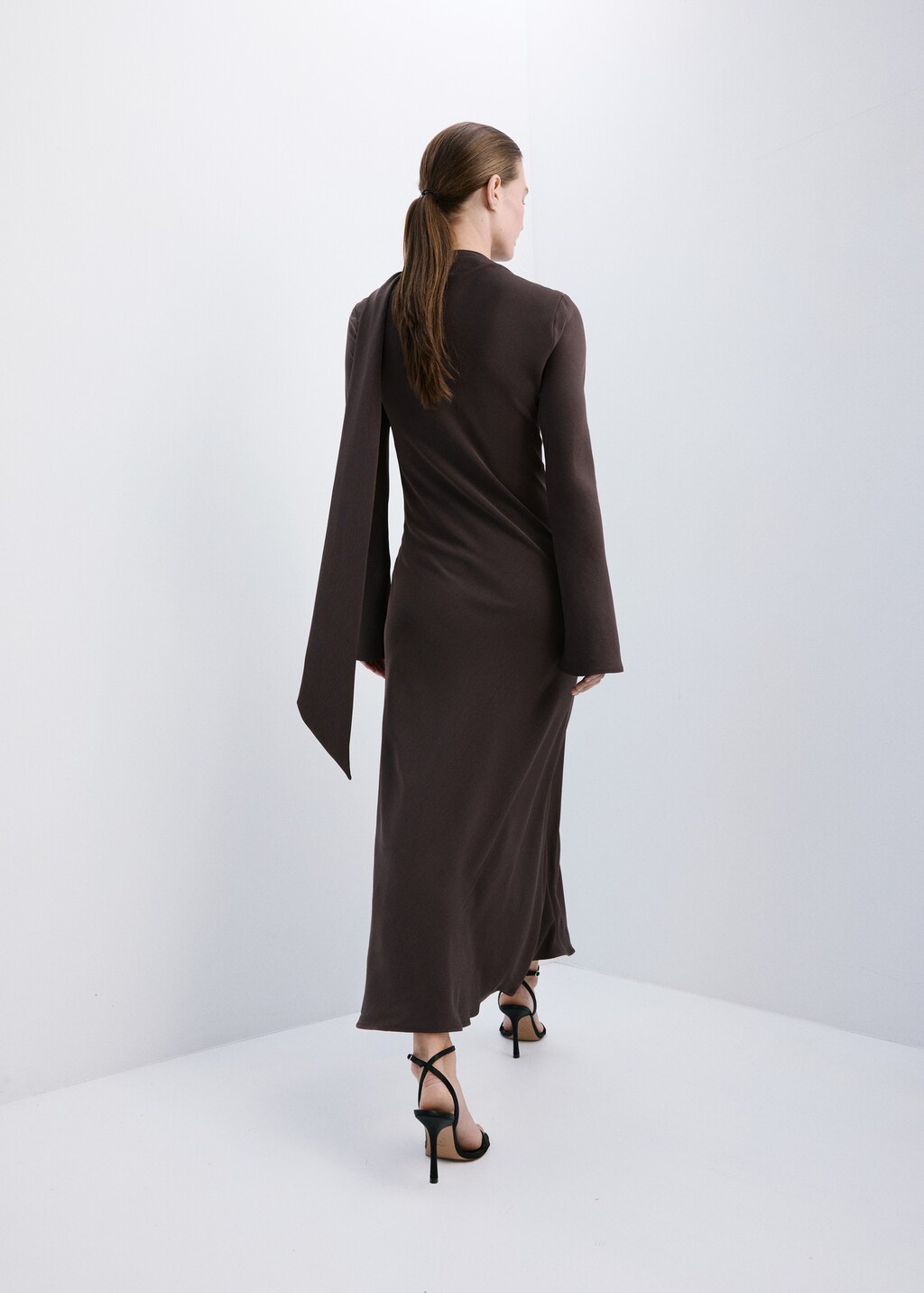 A-line foulard dress - image 3