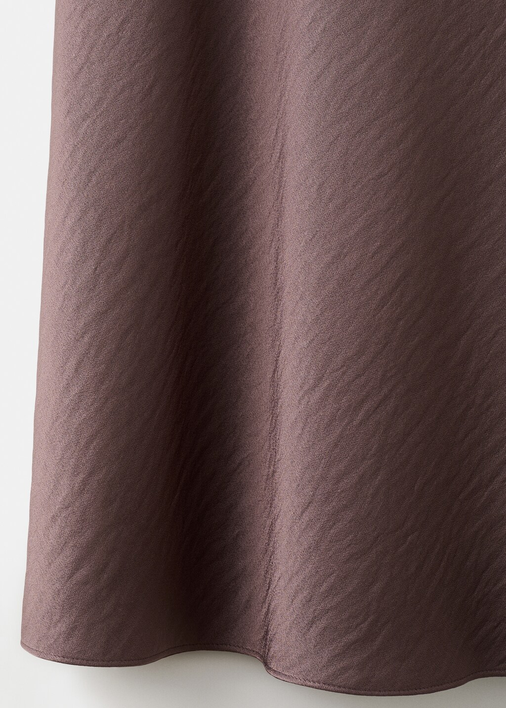 Mango Long satin textured dress
