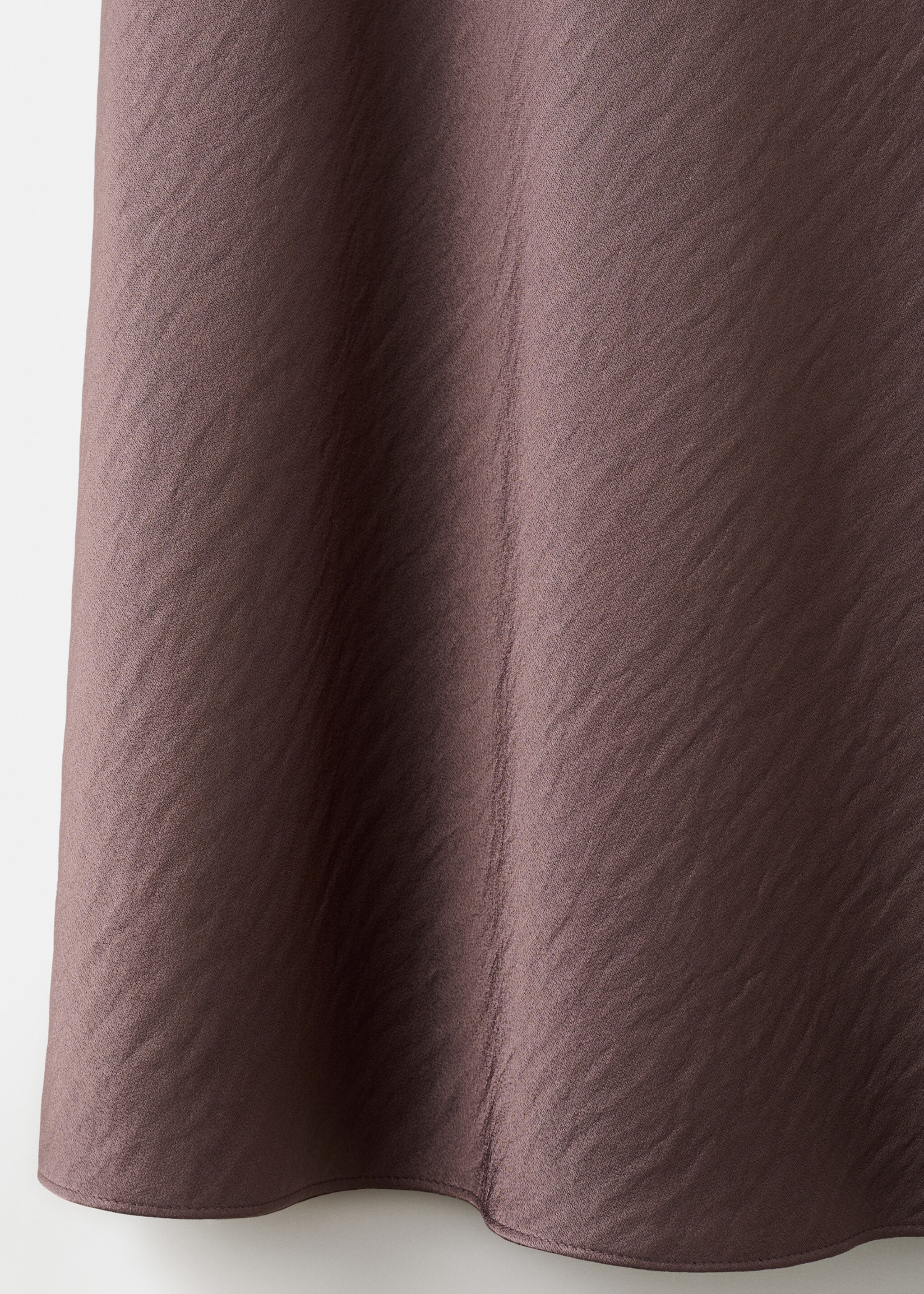 Long satin textured dress - Details of the article 0, Light/Pastel Purple. Ref: 27014088-00.