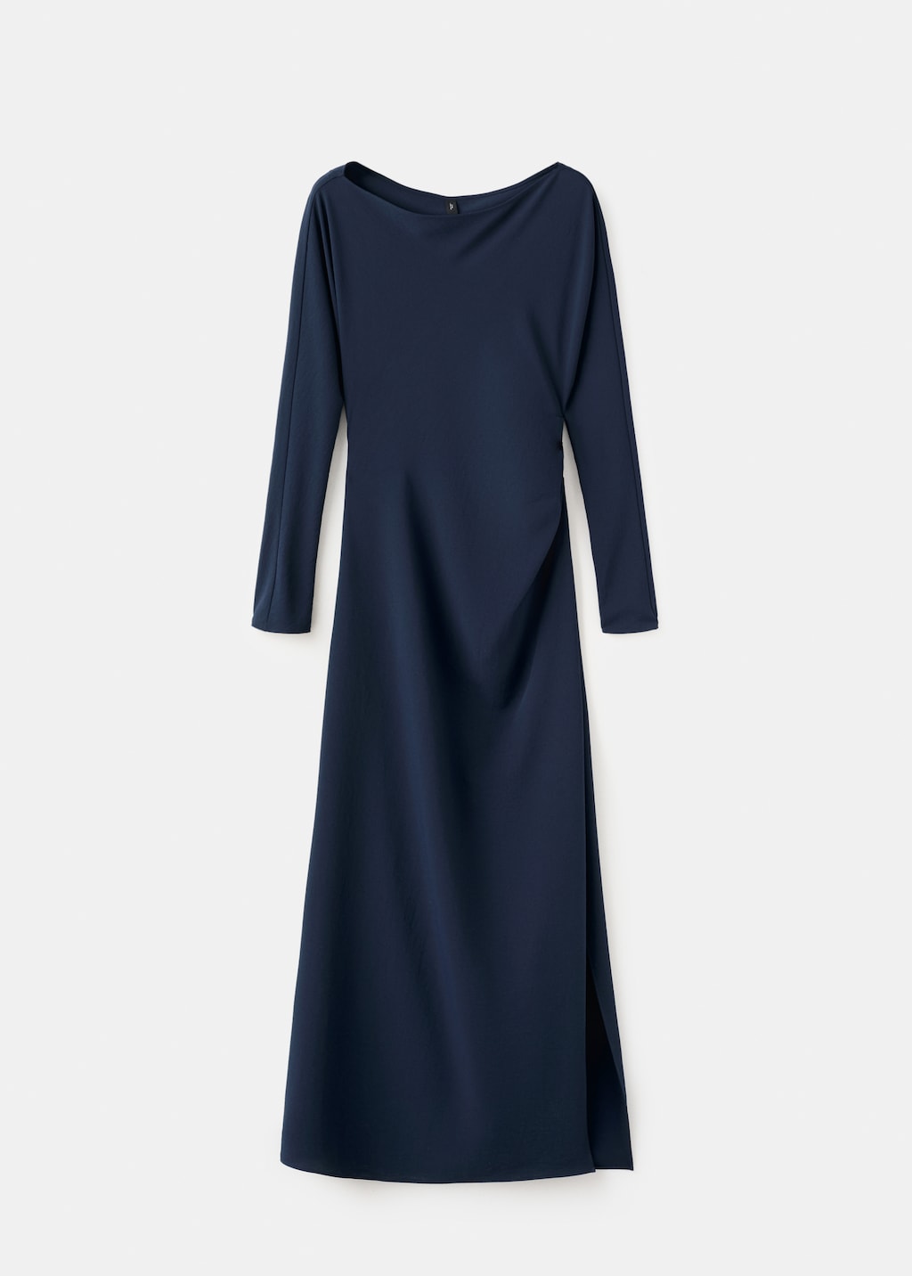Boat-neck ruched dress - image 2