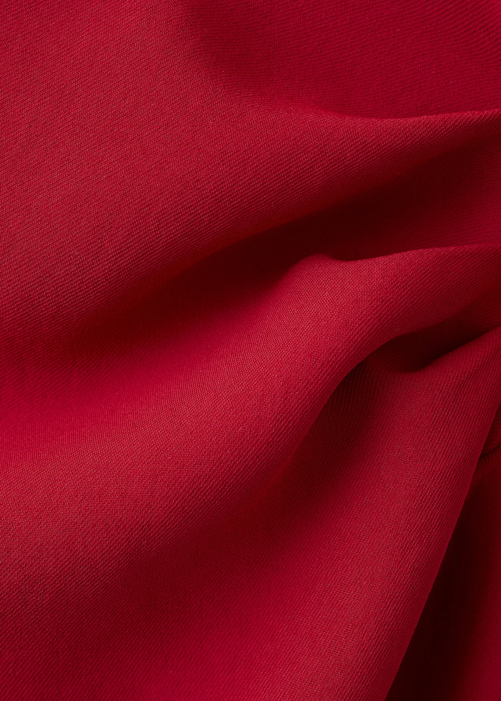 Mango Boat-neck ruched dress