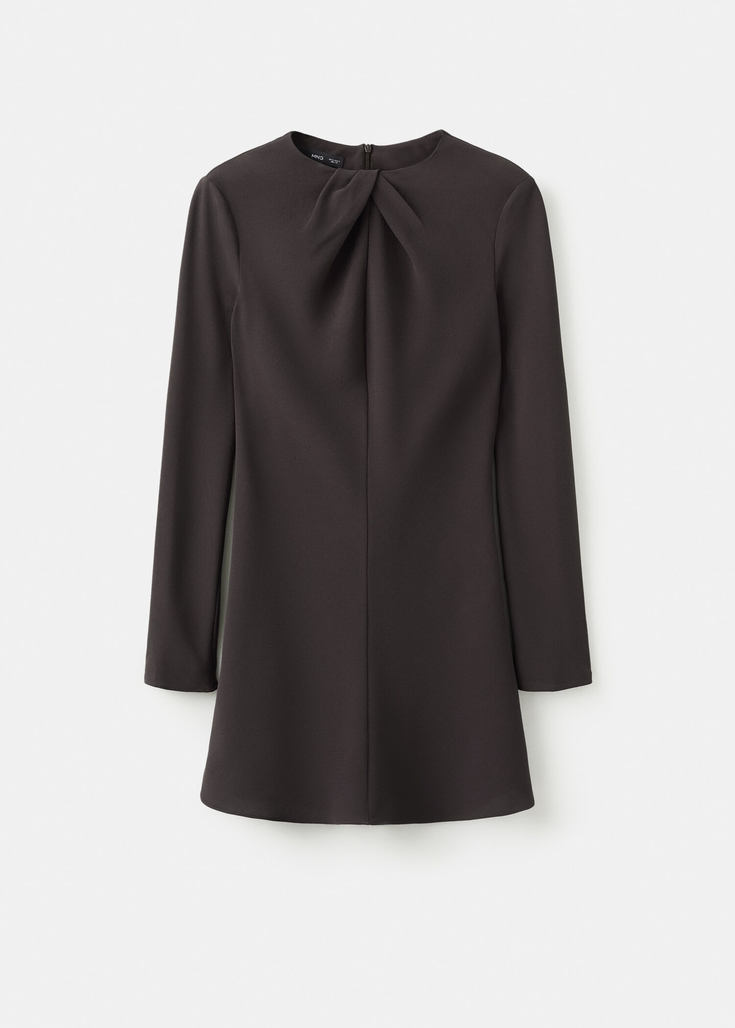 Robe col drapé et manches longues - Article sans modèle