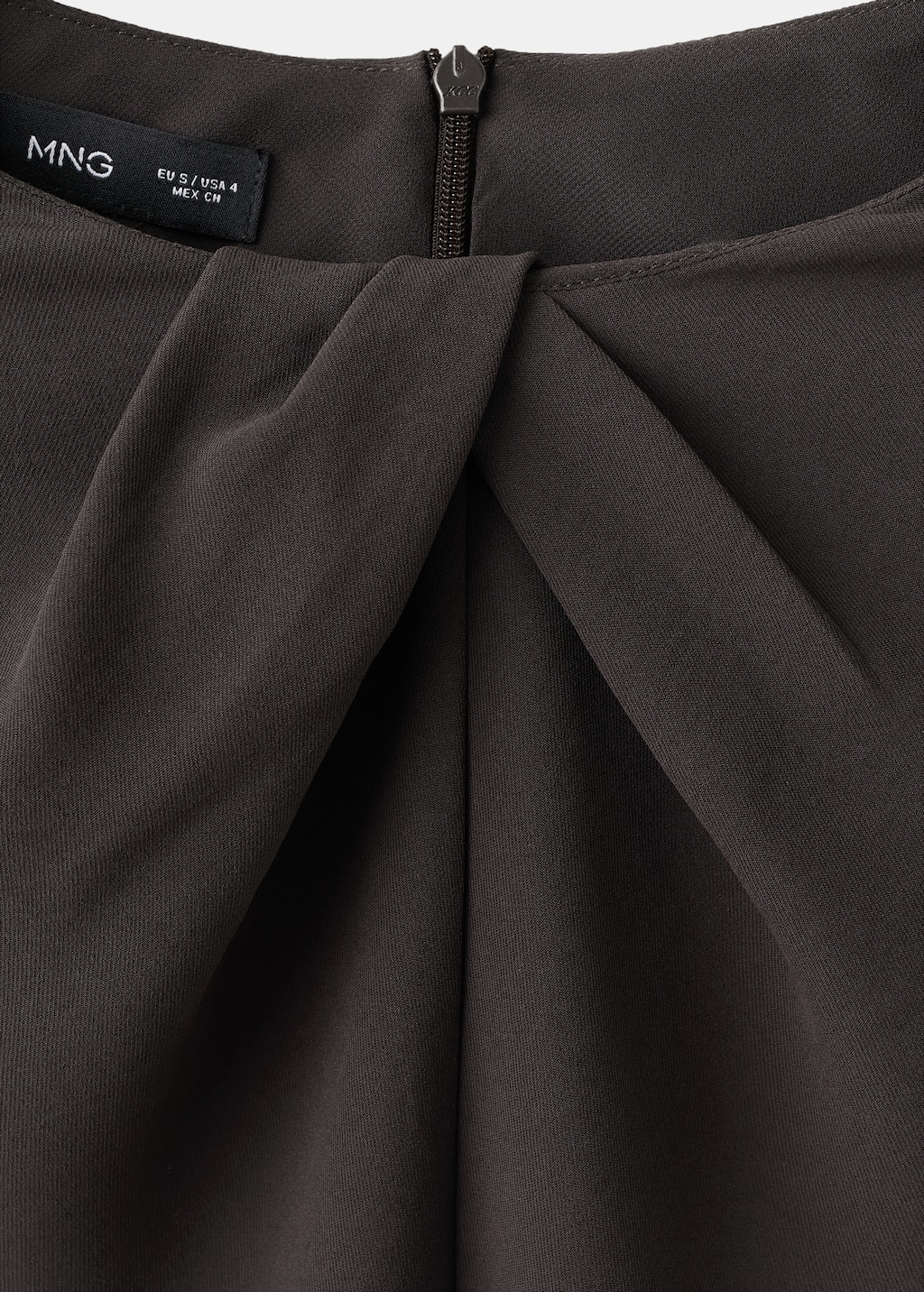 Mango Long-sleeved dress with draped neck