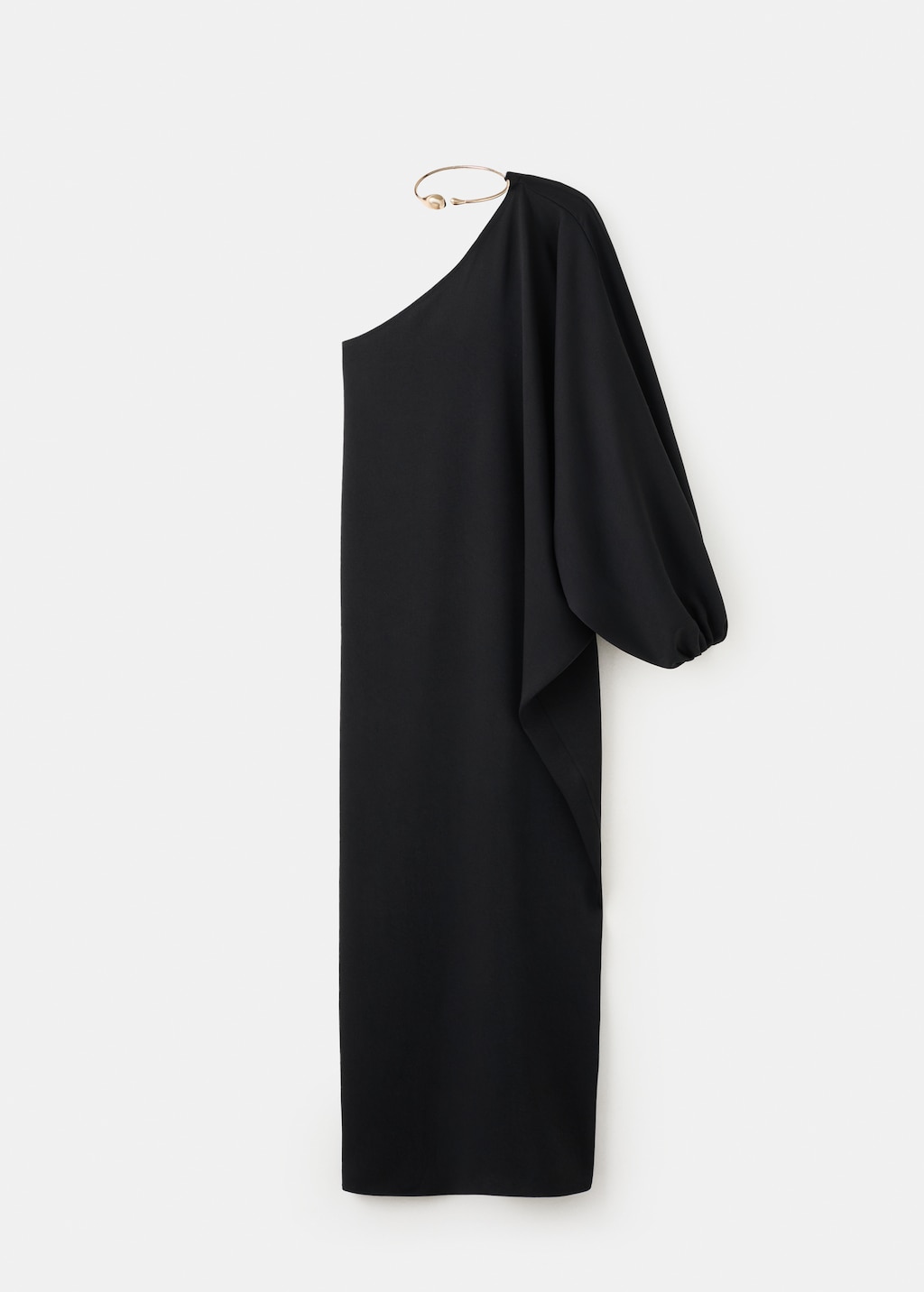 Collared dress with puffed sleeves - image 3