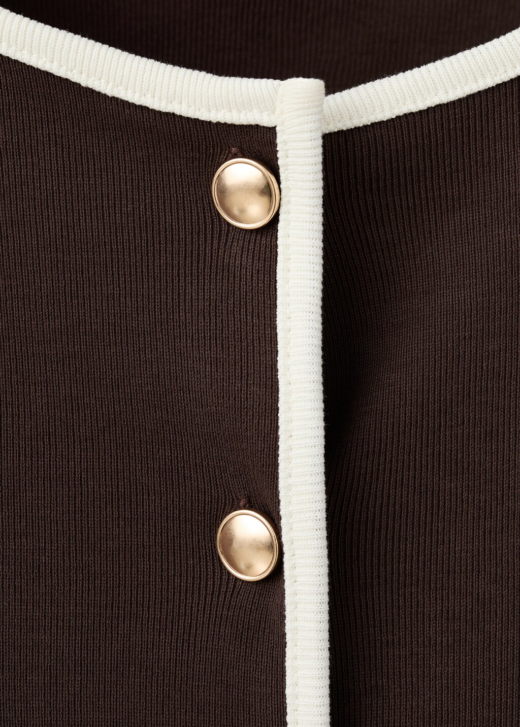 Mango Buttoned cotton T-shirt
