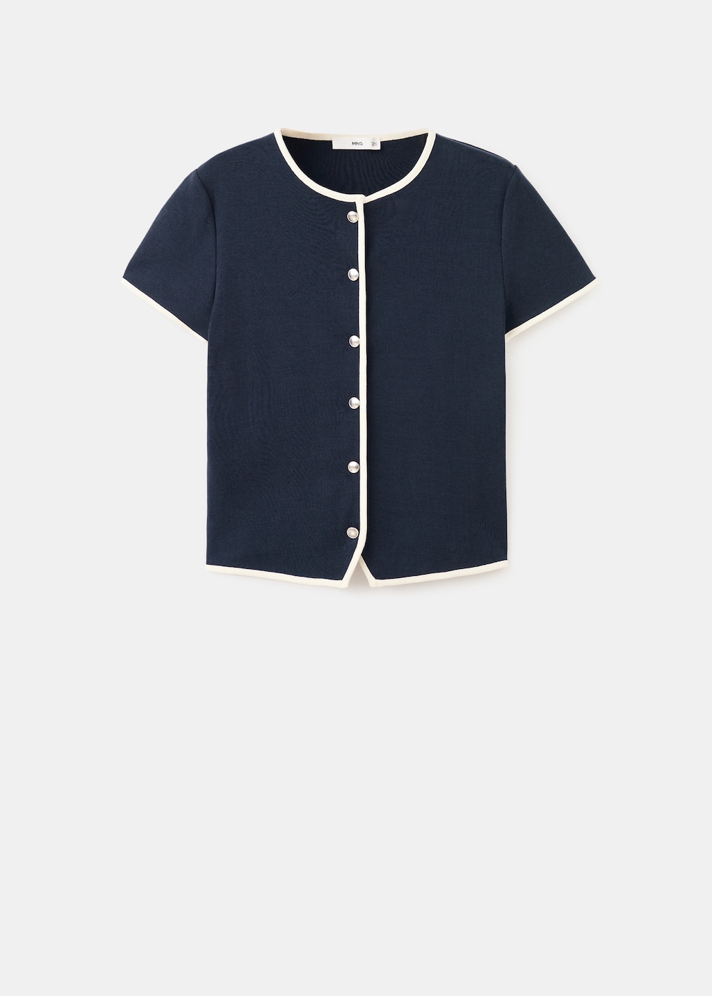 Buttoned cotton T-shirt - image 3