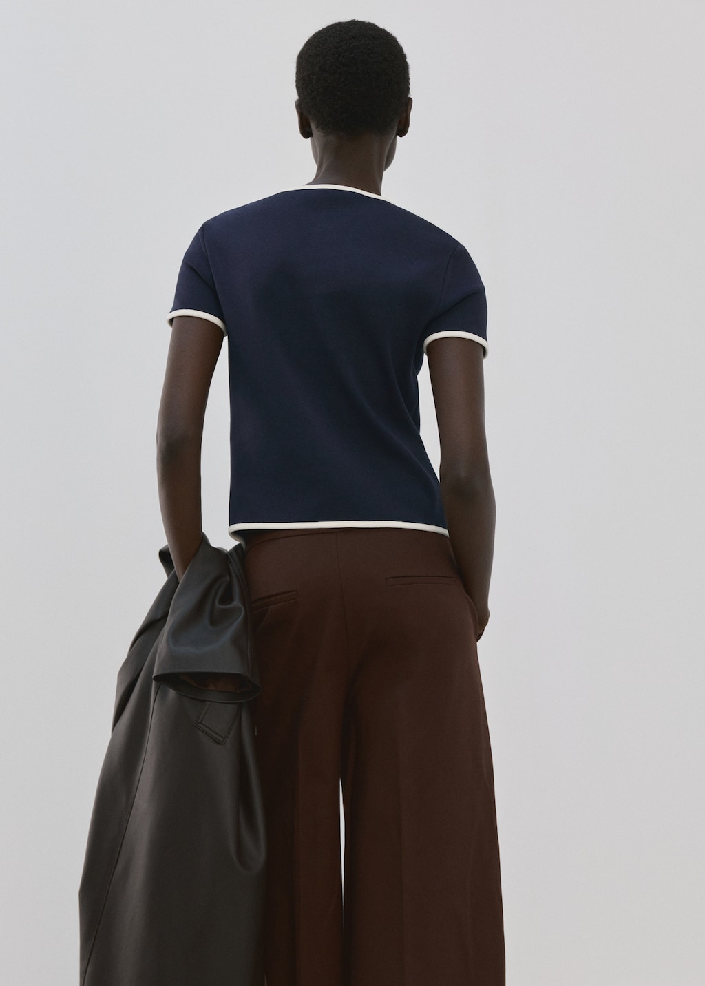Buttoned cotton T-shirt - image 2