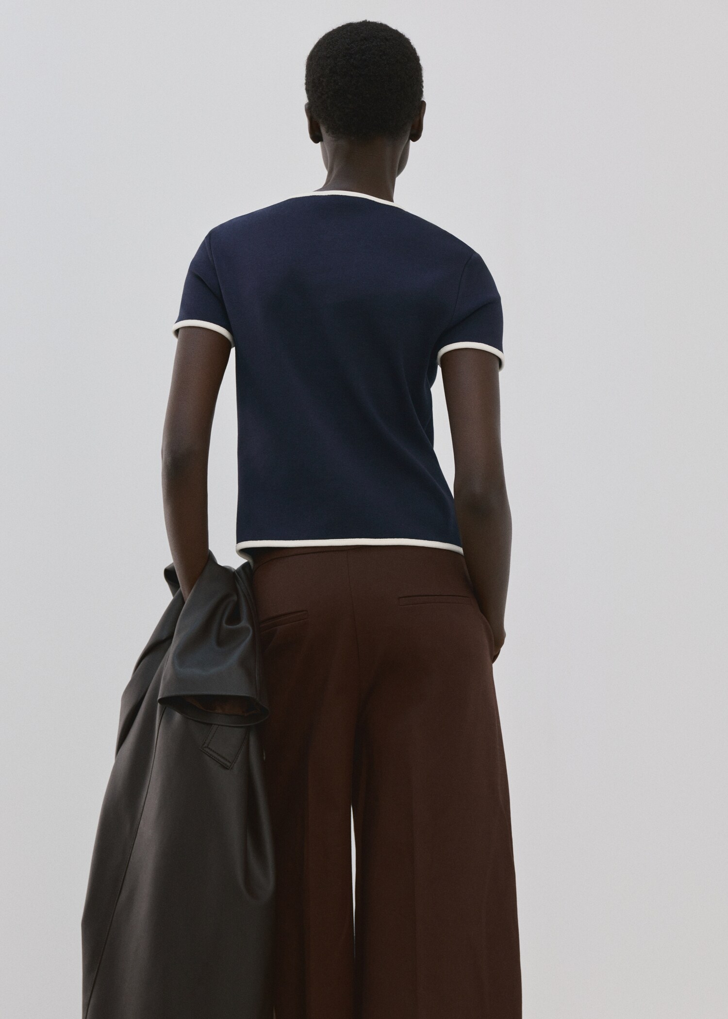 Camiseta algodón botones - Reverso del artículo