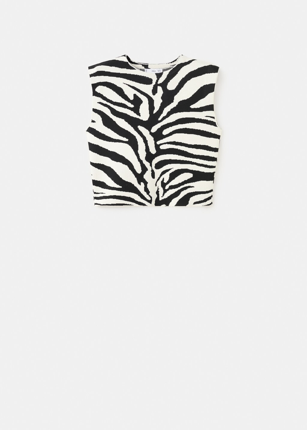Zebra print knit top - image 3