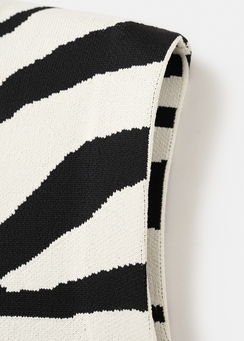 Mango Zebra print knit top