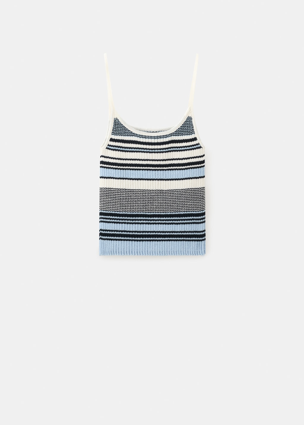 Striped knitted fitted top - image 2