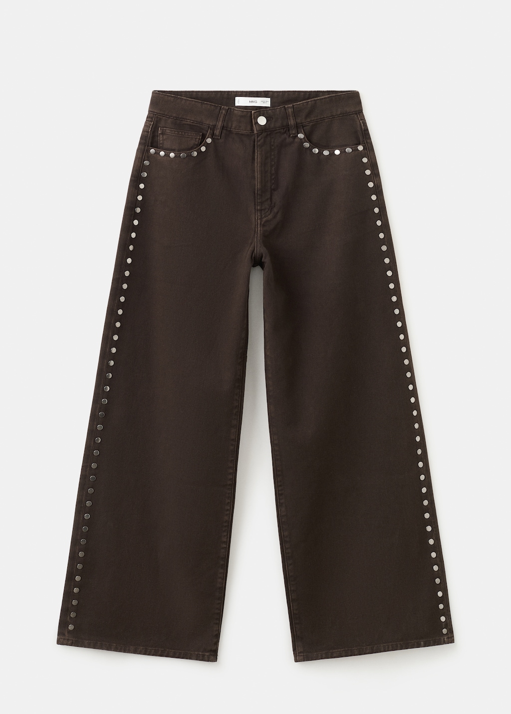 Wide leg studded jeans - image 3
