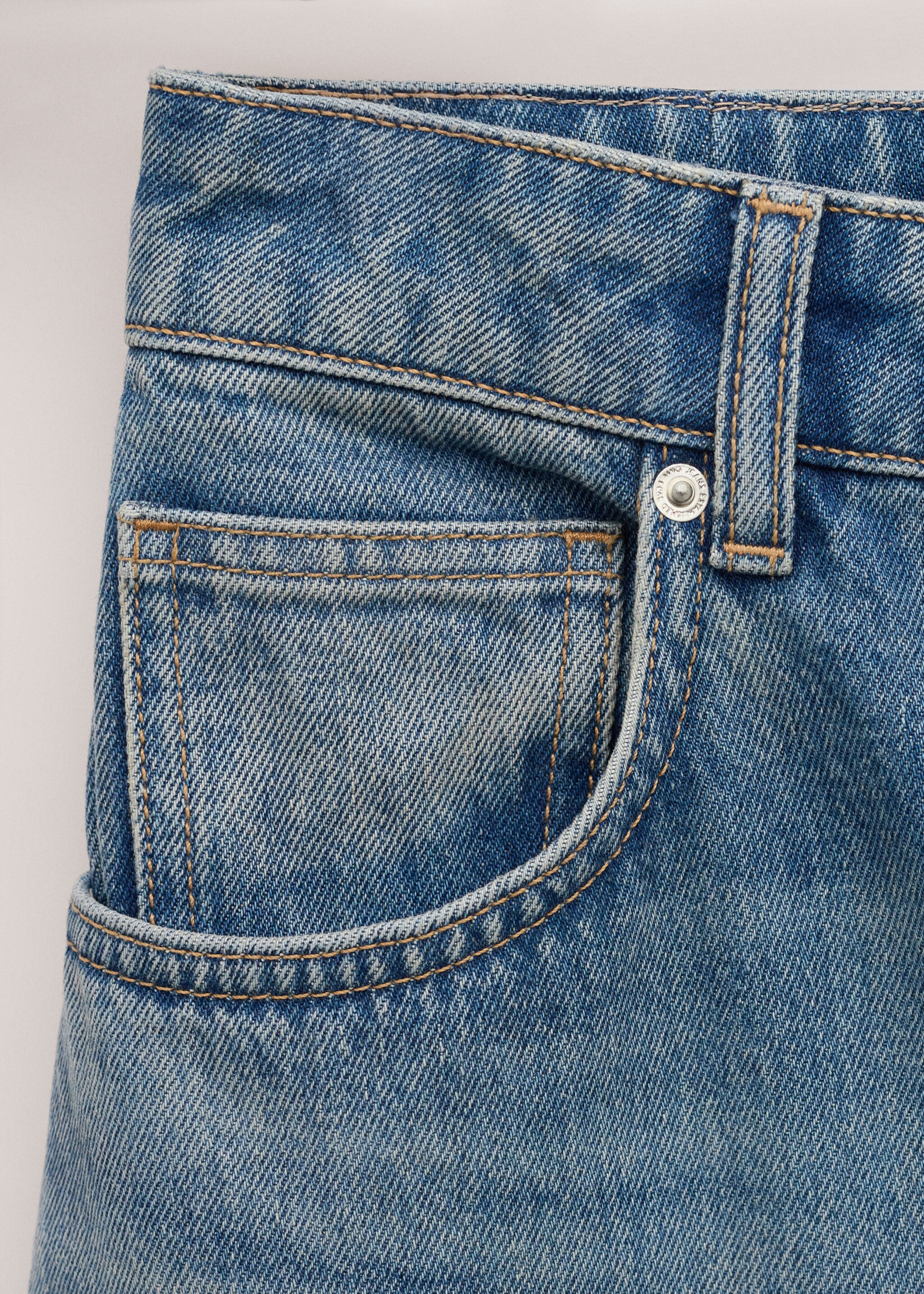 Jean balloon taille haute - Détail de l'article 0, Bleu moyen. Ref: 27014102-00.