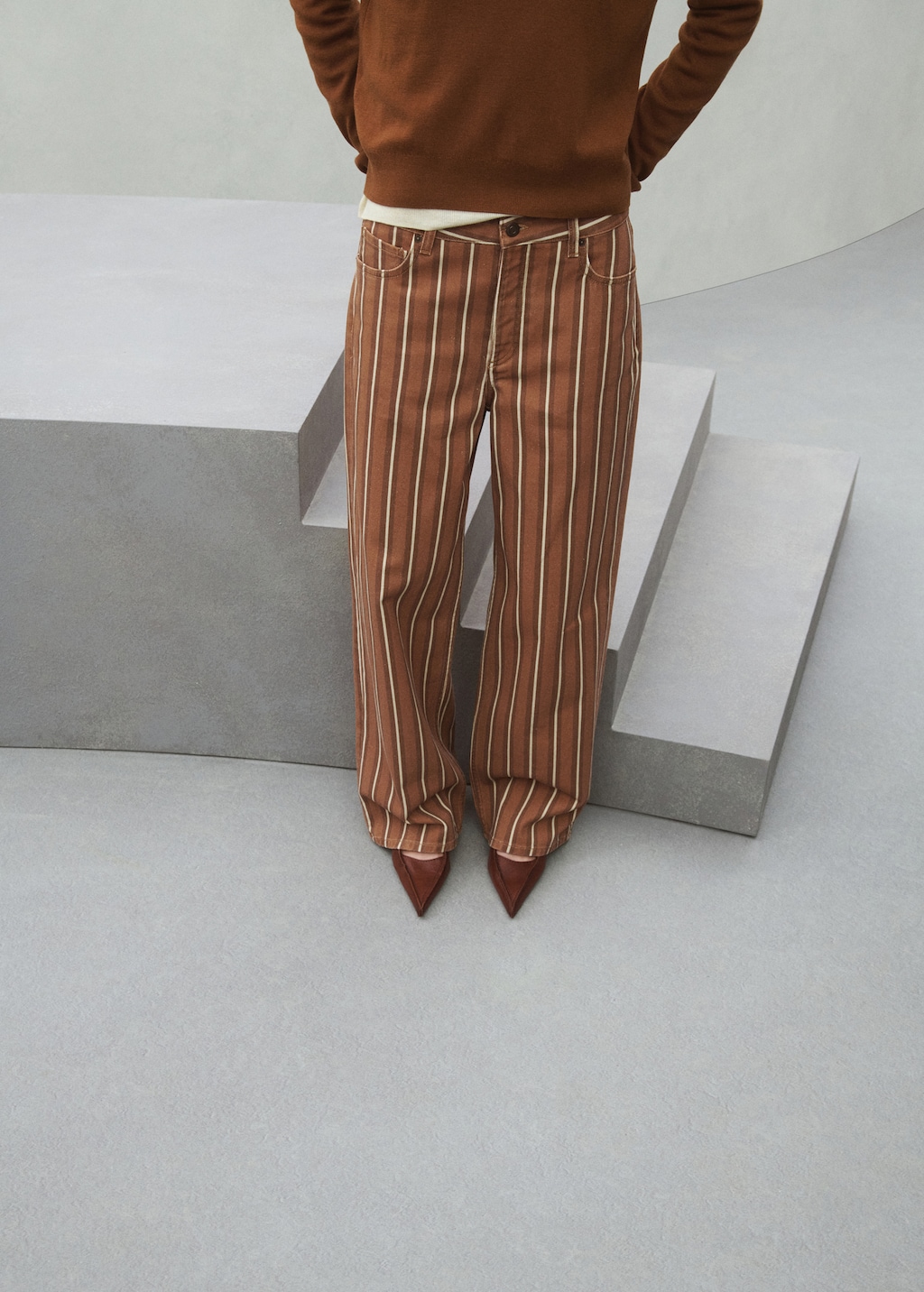 Straight striped jeans - image 3