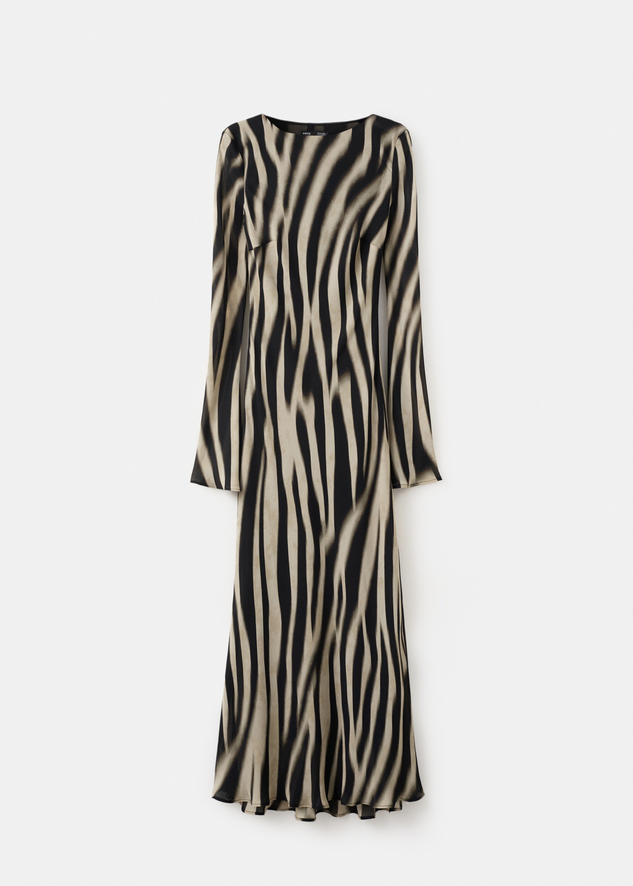 A-lijn jurk met animal print - Artikel zonder model, Zwart. Ref: 27014105-00.