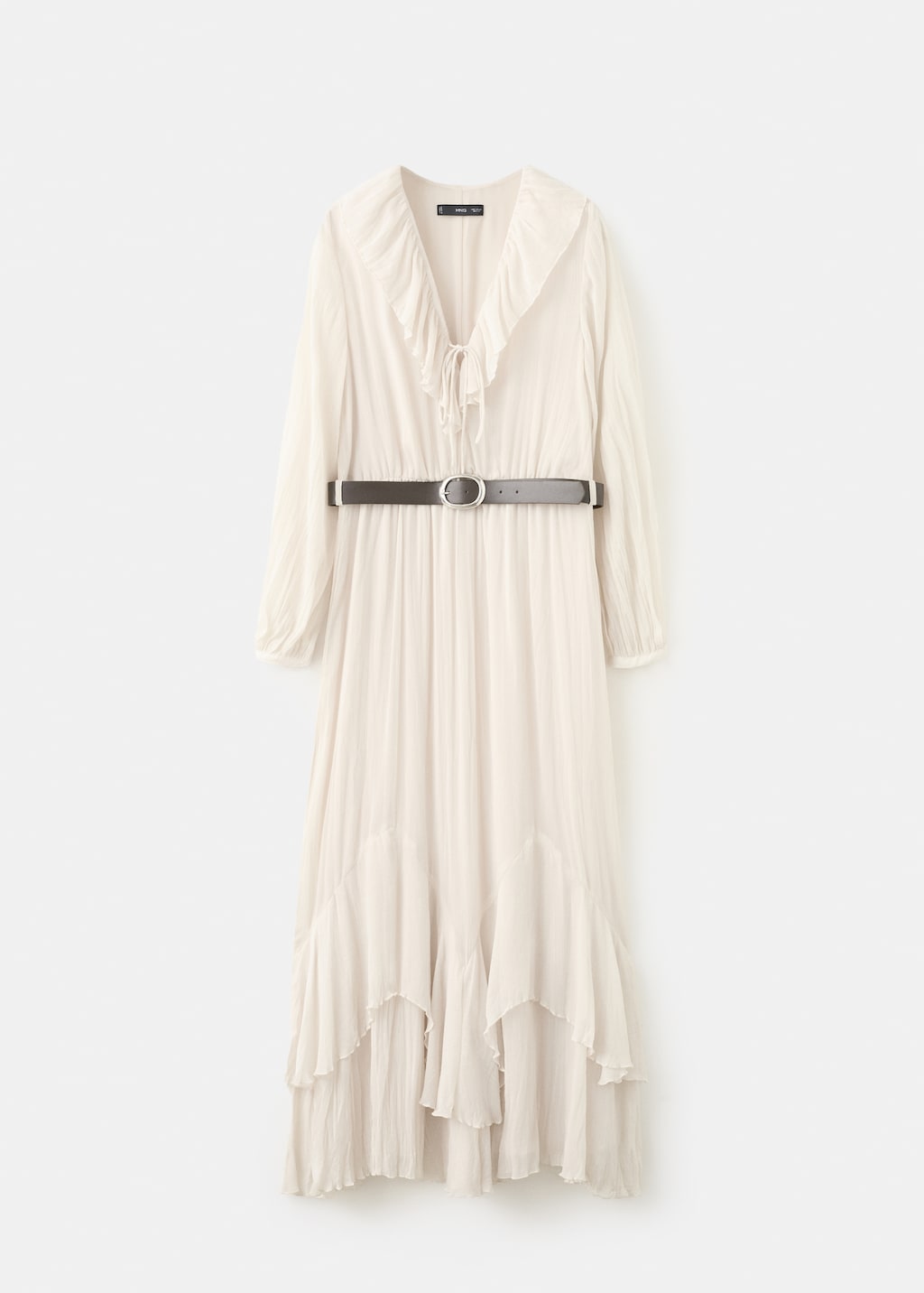 Long ruffled dress - image 2