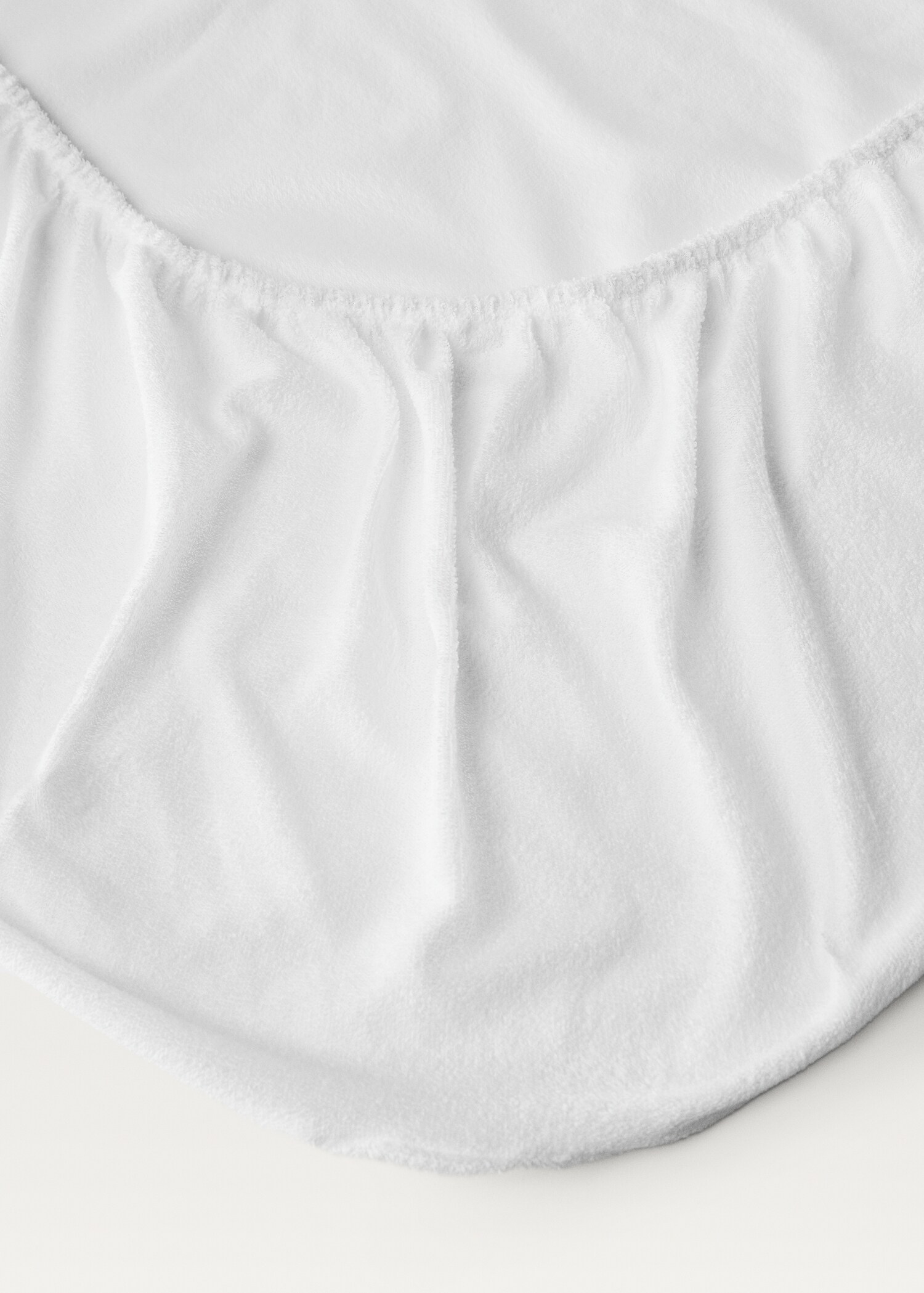 Protège-matelas en coton bouclette lit 160 cm - Plan moyen