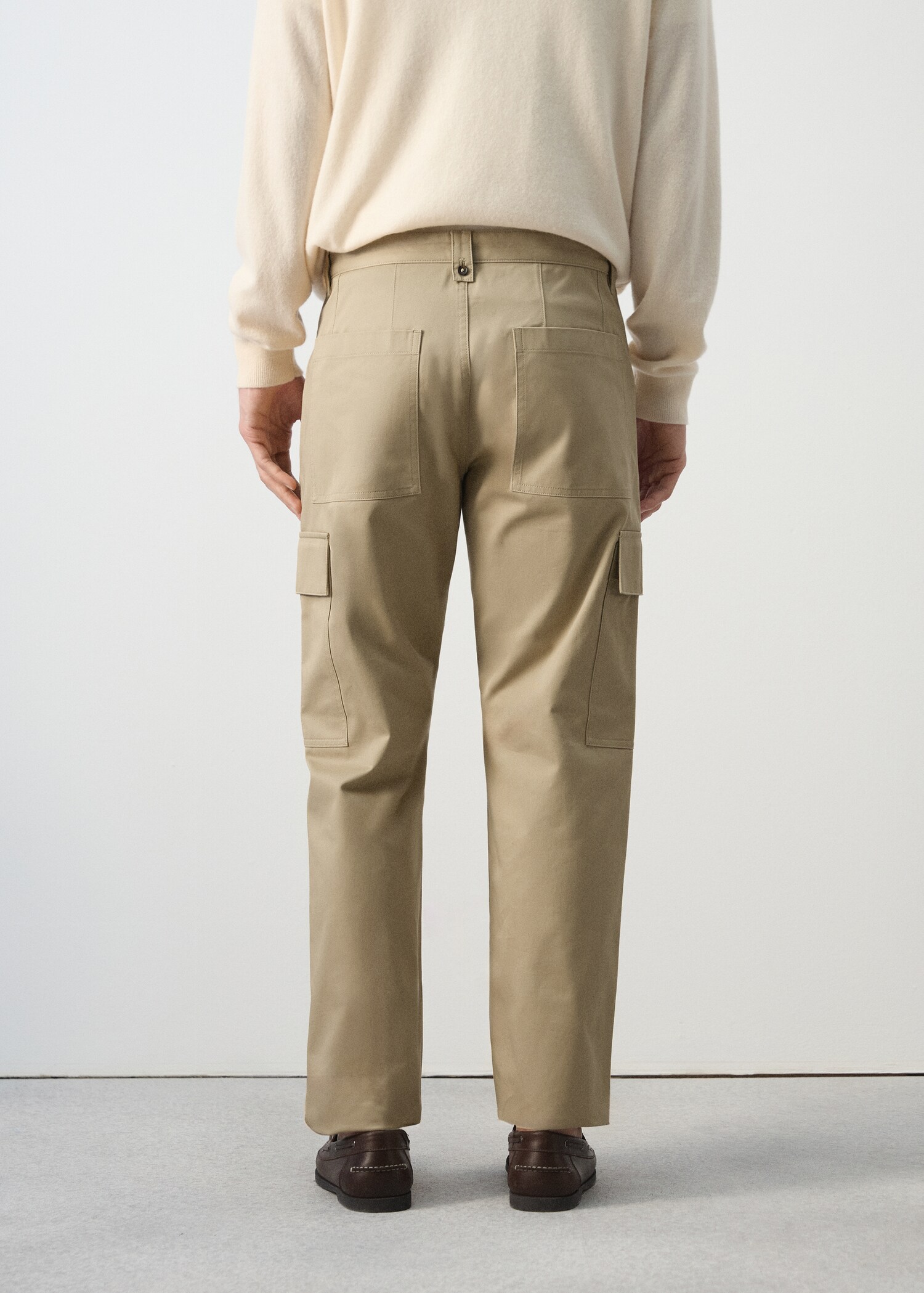 Pantalon cargo 100 % coton - Verso de l’article
