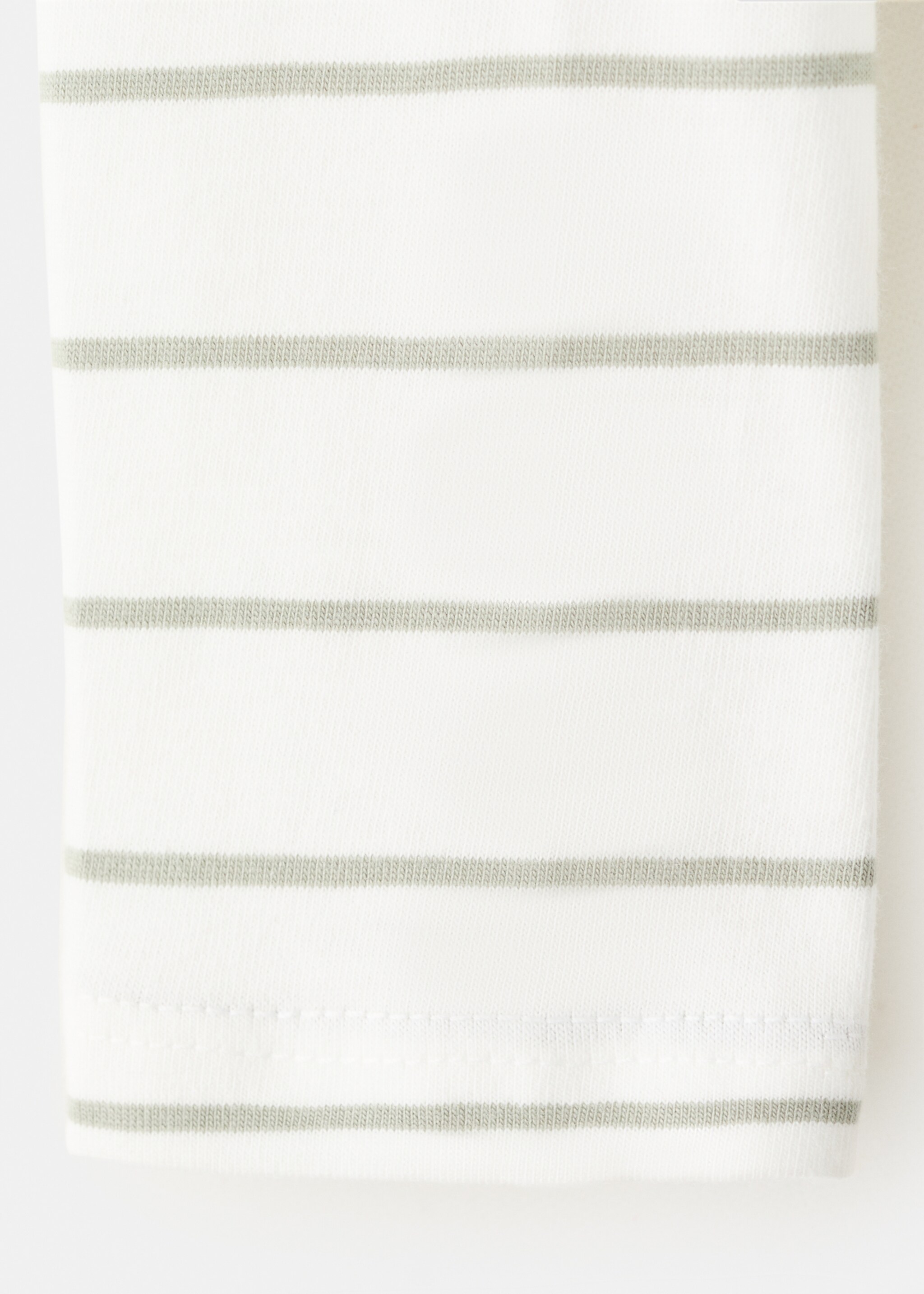 Striped T-shirt with patch detail - Details of the article 0, Off White. Ref: 27014413-00.