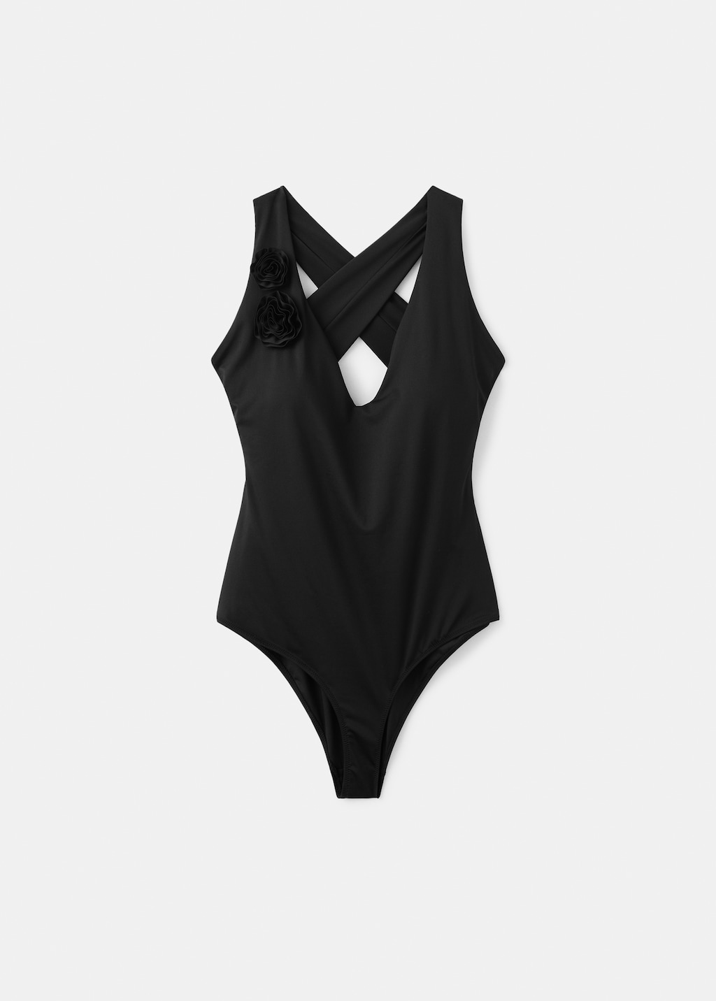 Floral cross-back swimsuit - image 4