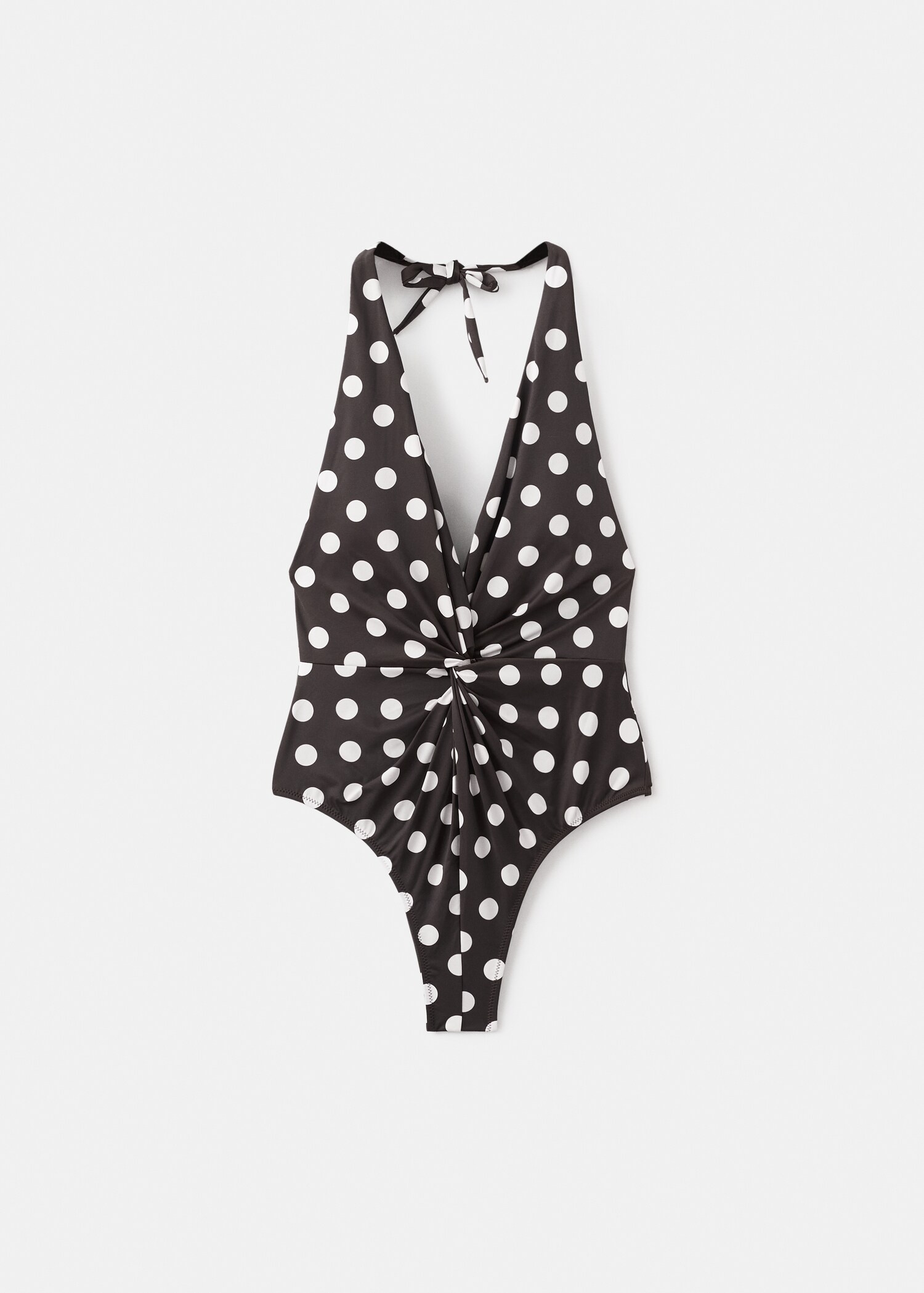 Maillot de bain halter à pois - Article sans modèle