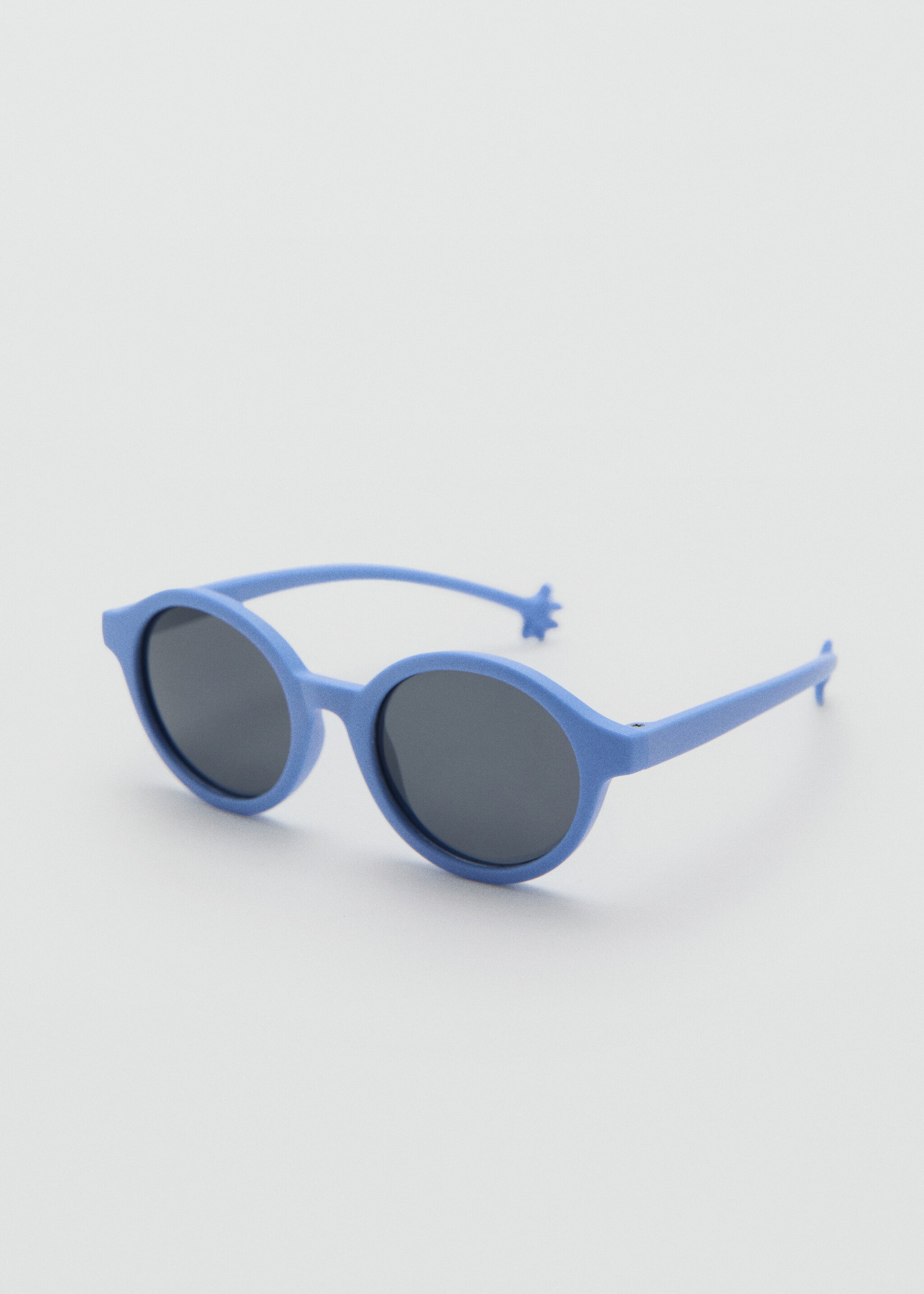 Lunettes de soleil rondes - Plan moyen, Bleu. Ref: 27014427-00.