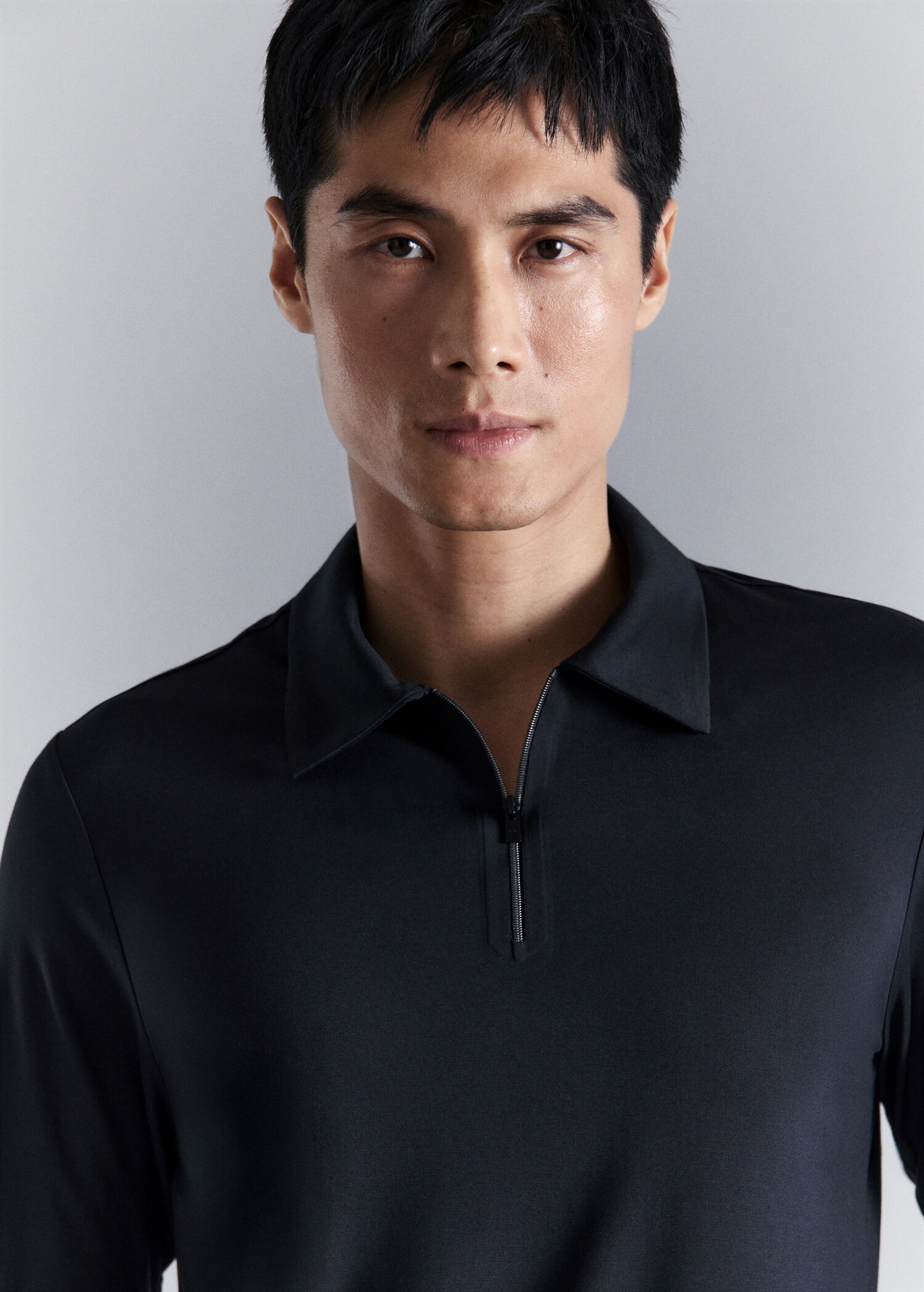 Comfort stretch zip polo - Details of the article 1