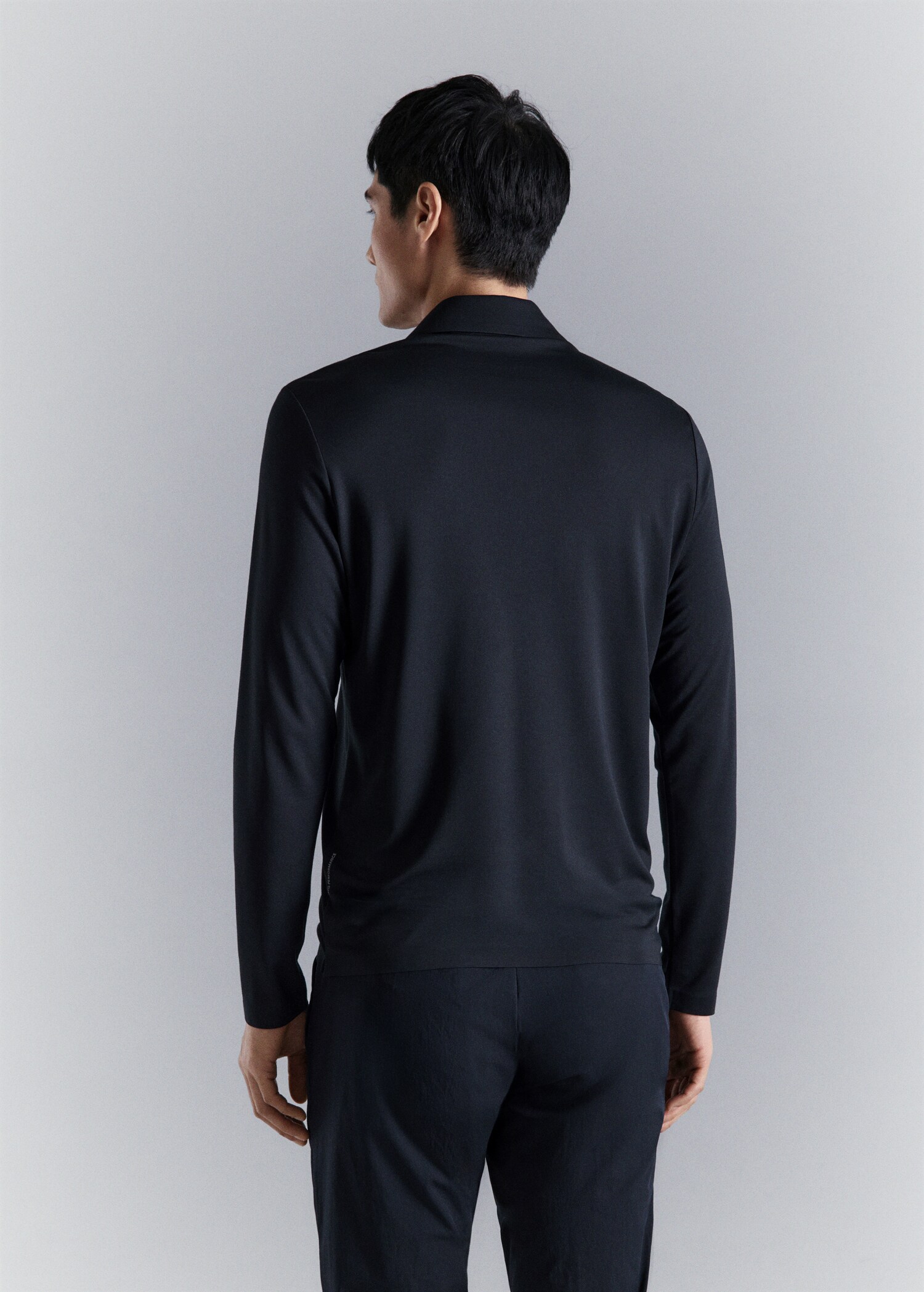 Comfort stretch zip polo - Reverse of the article