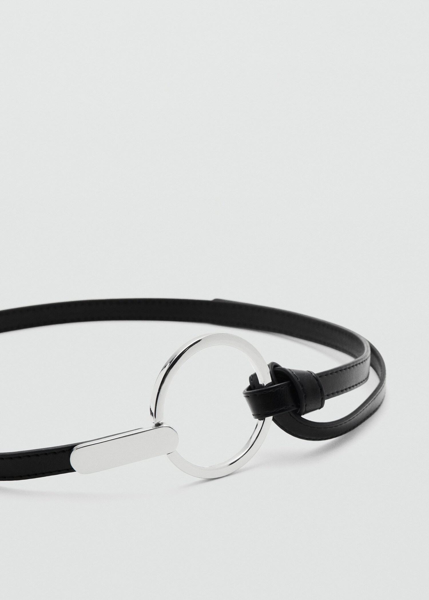 Thin belt with maxi-buckle - Medium plane