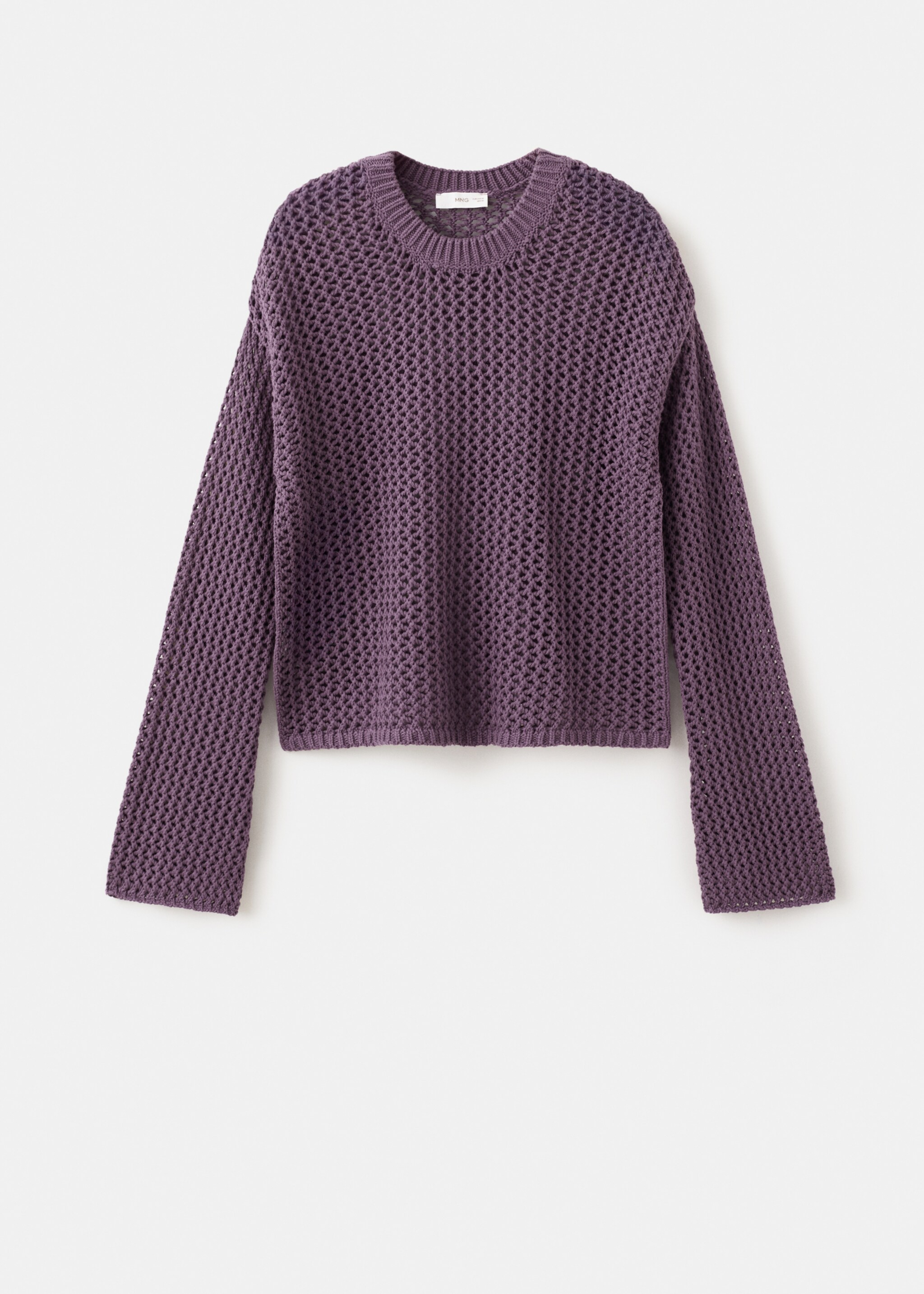 Jersey punto calado - Artículo sin modelo, Púrpura. Ref: 27014772-00.