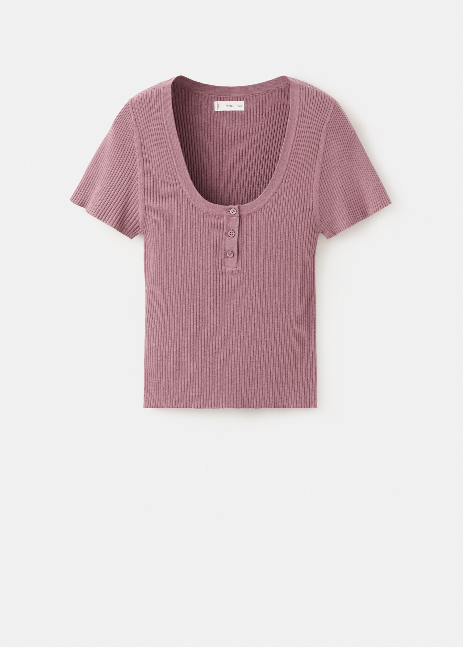 تي شيرت بنسيج مضلع - منتج دون نموذج