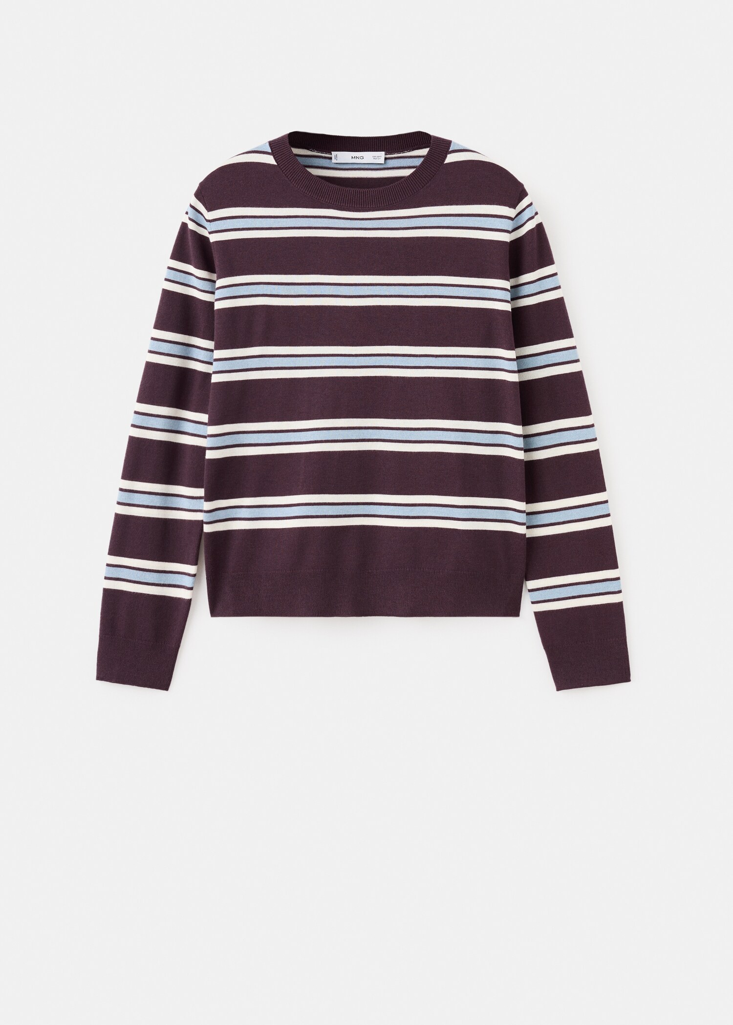 Striped fine knit sweater - Article without model