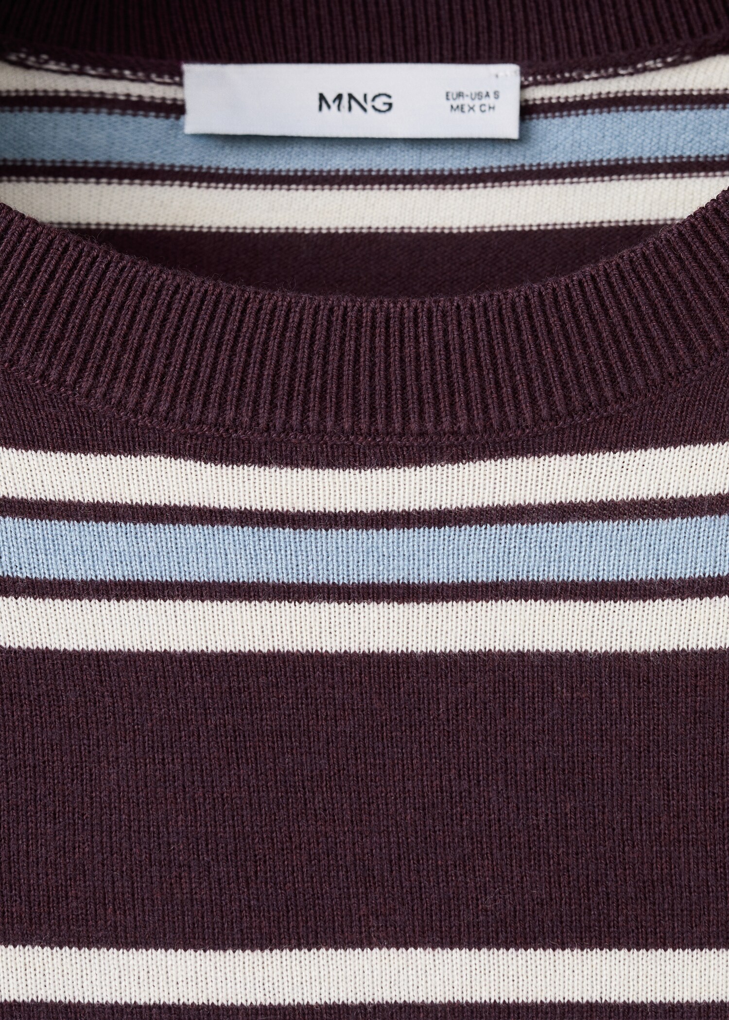 Striped fine knit sweater - Details of the article 8