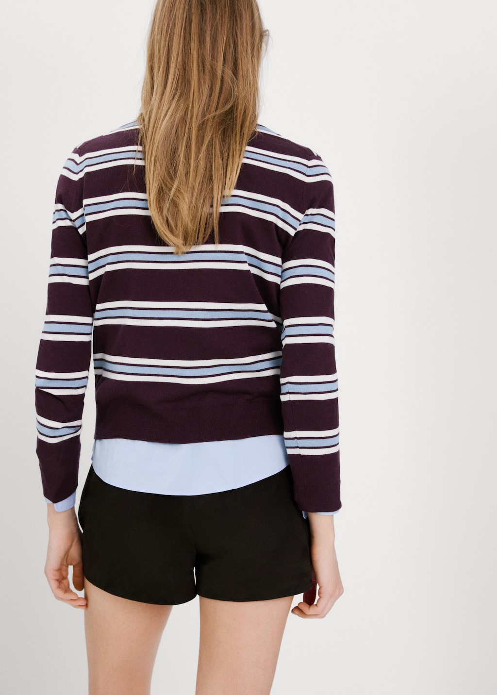 Mango Fine knit striped jersey