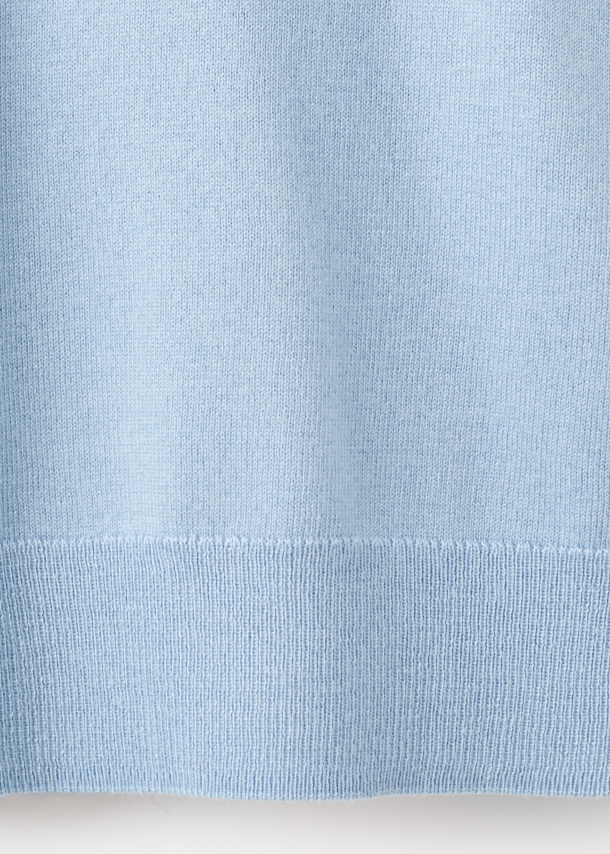 Round-neck knitted sweater - Details of the article 0, Sky Blue. Ref: 27014777-00.