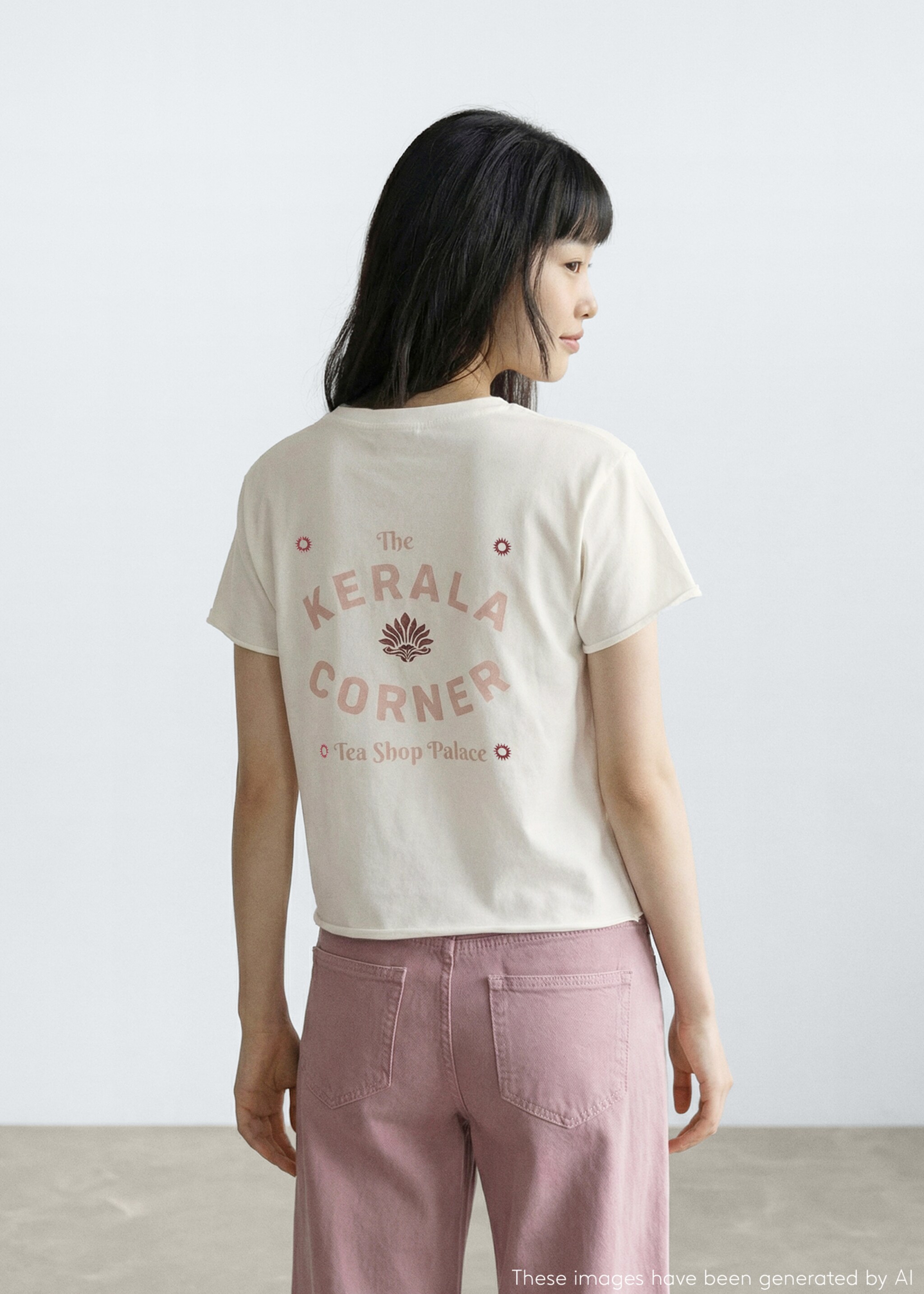 Printed cotton-blend t-shirt - Reverse of the article, Off White. Ref: 27014778-00.