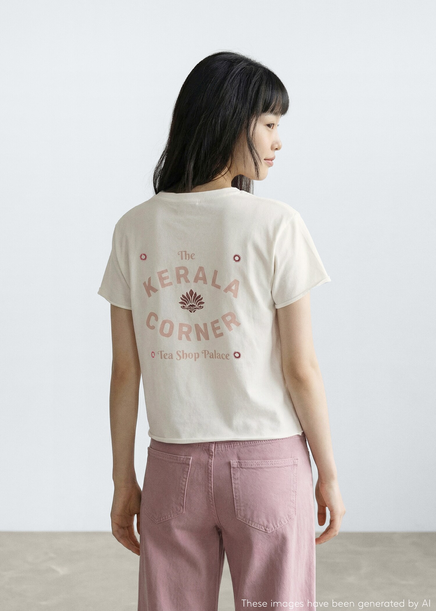 Printed cotton-blend t-shirt - Reverse of the article