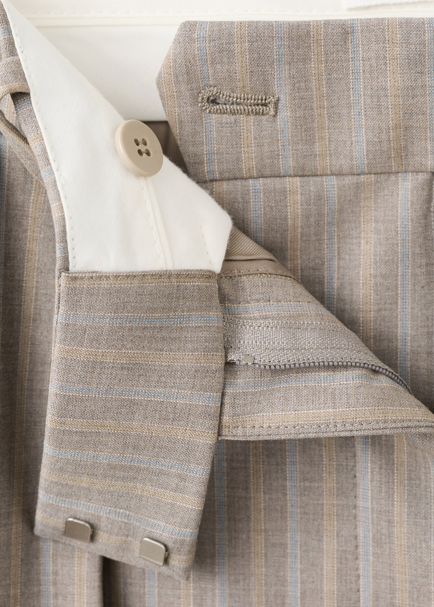 Wool blend suit trousers - Details of the article 8