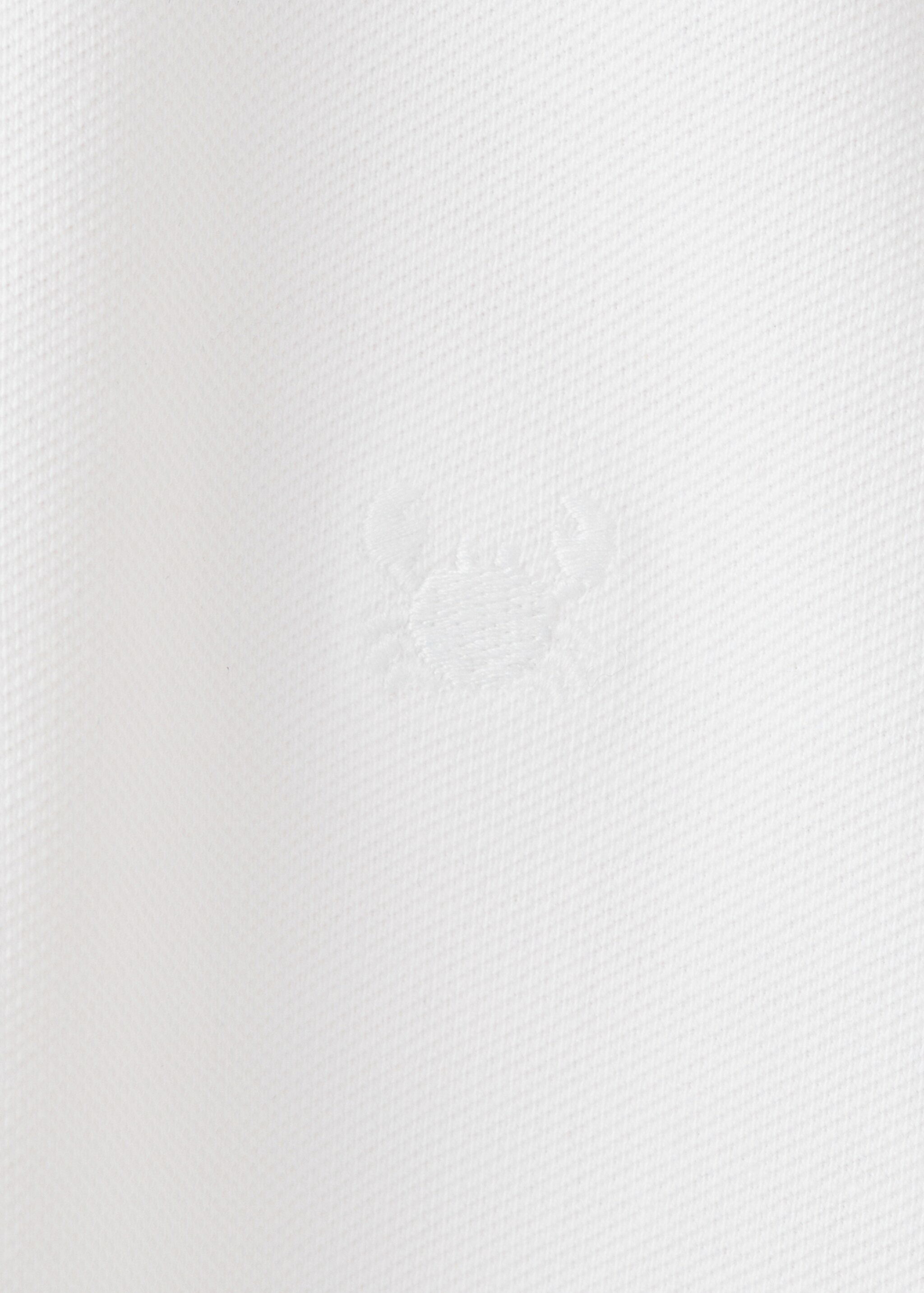 Polo de algodão com detalhe bordado - Pormenor do artigo 0, Branco. Ref: 27015145-00.