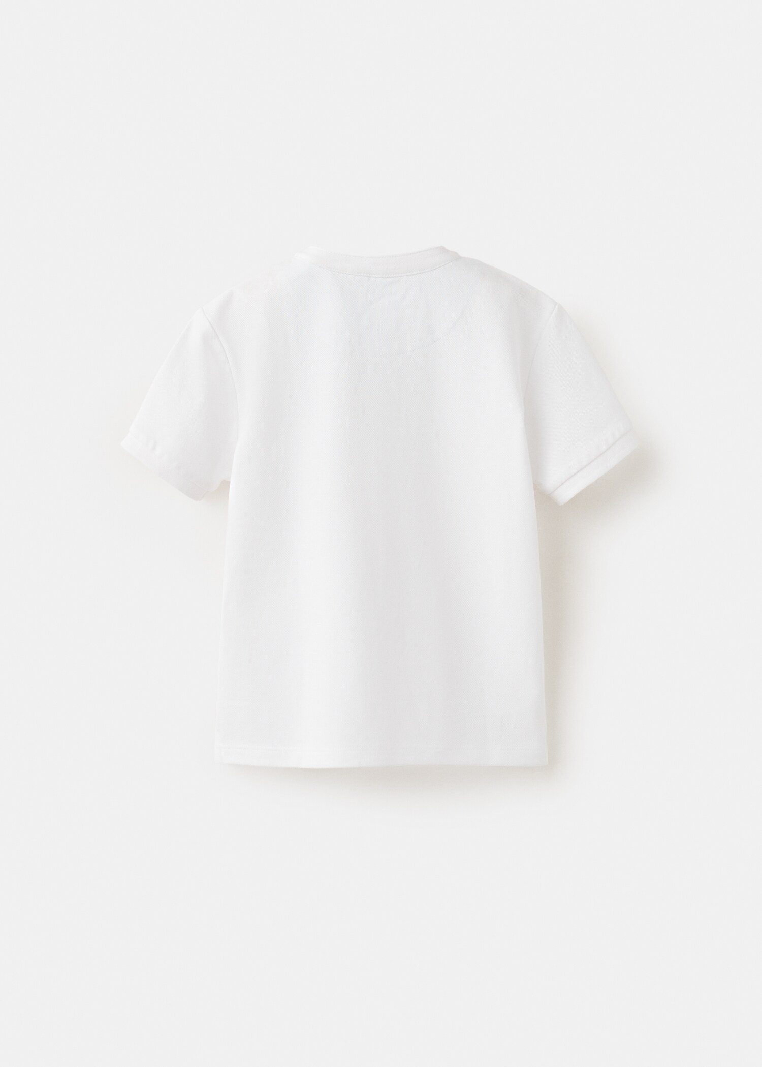 Polo de algodão com detalhe bordado - Verso do artigo